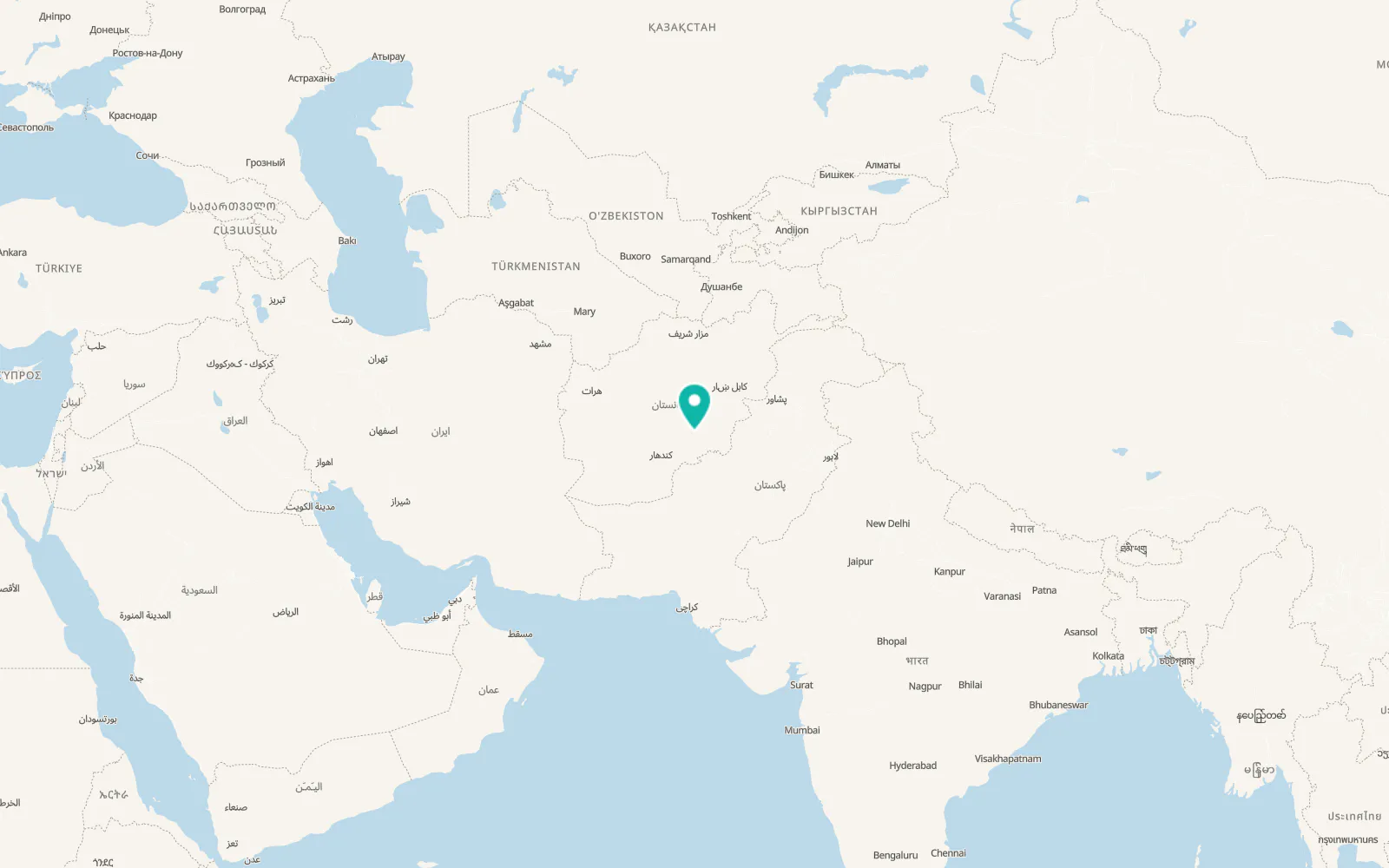 Map of ‘Alāqahdārī Shāh Jōy