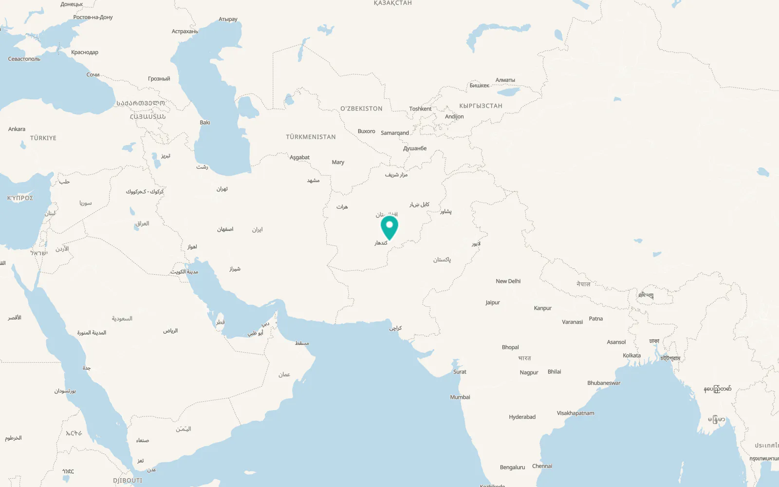 Map of Arghestān