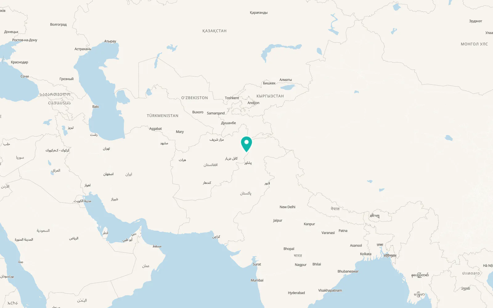Map of Āsmār