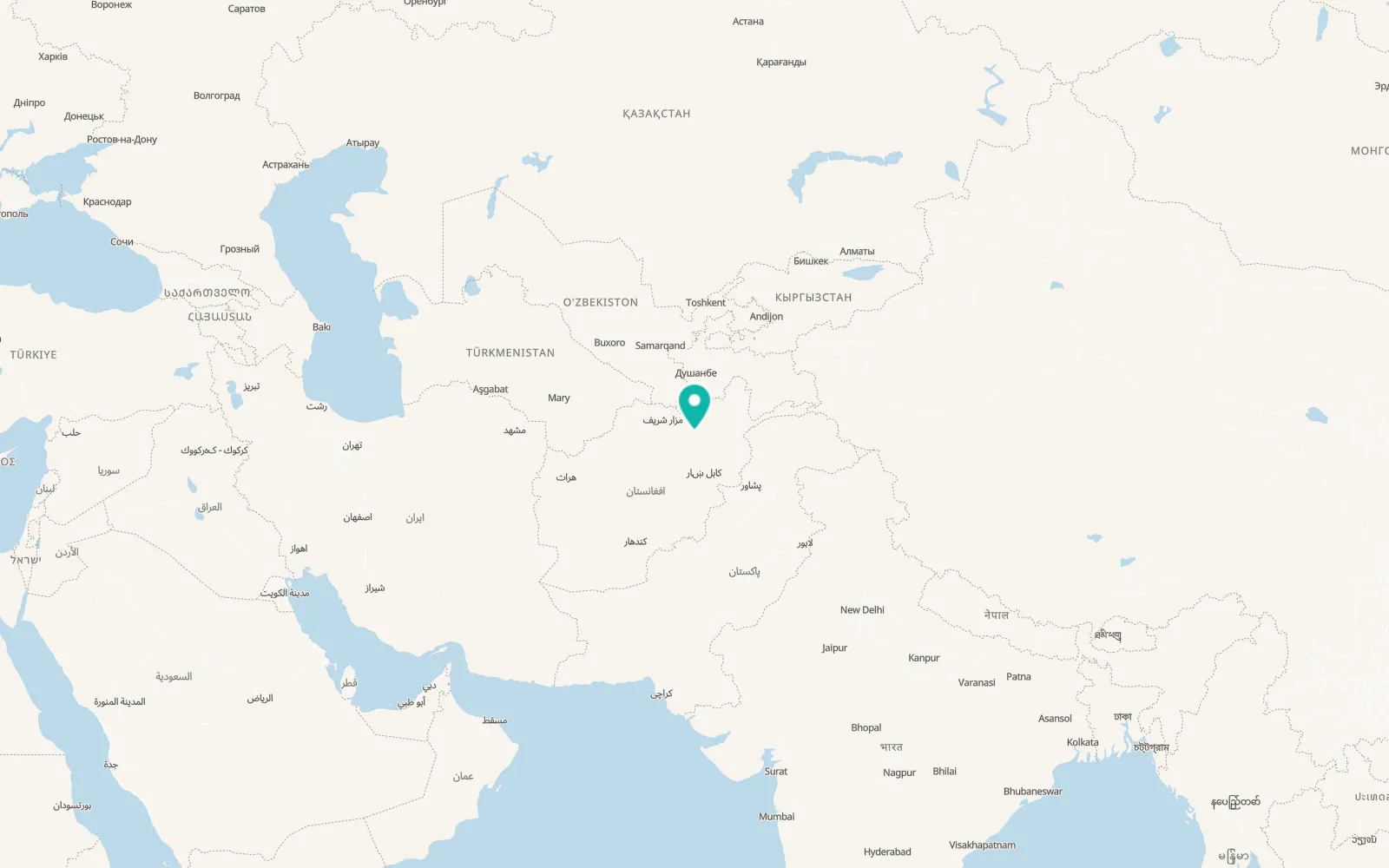 Map of Baghlān