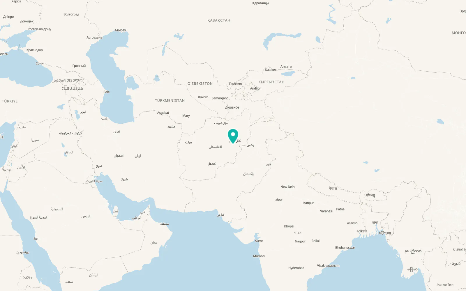 Map of Barakī