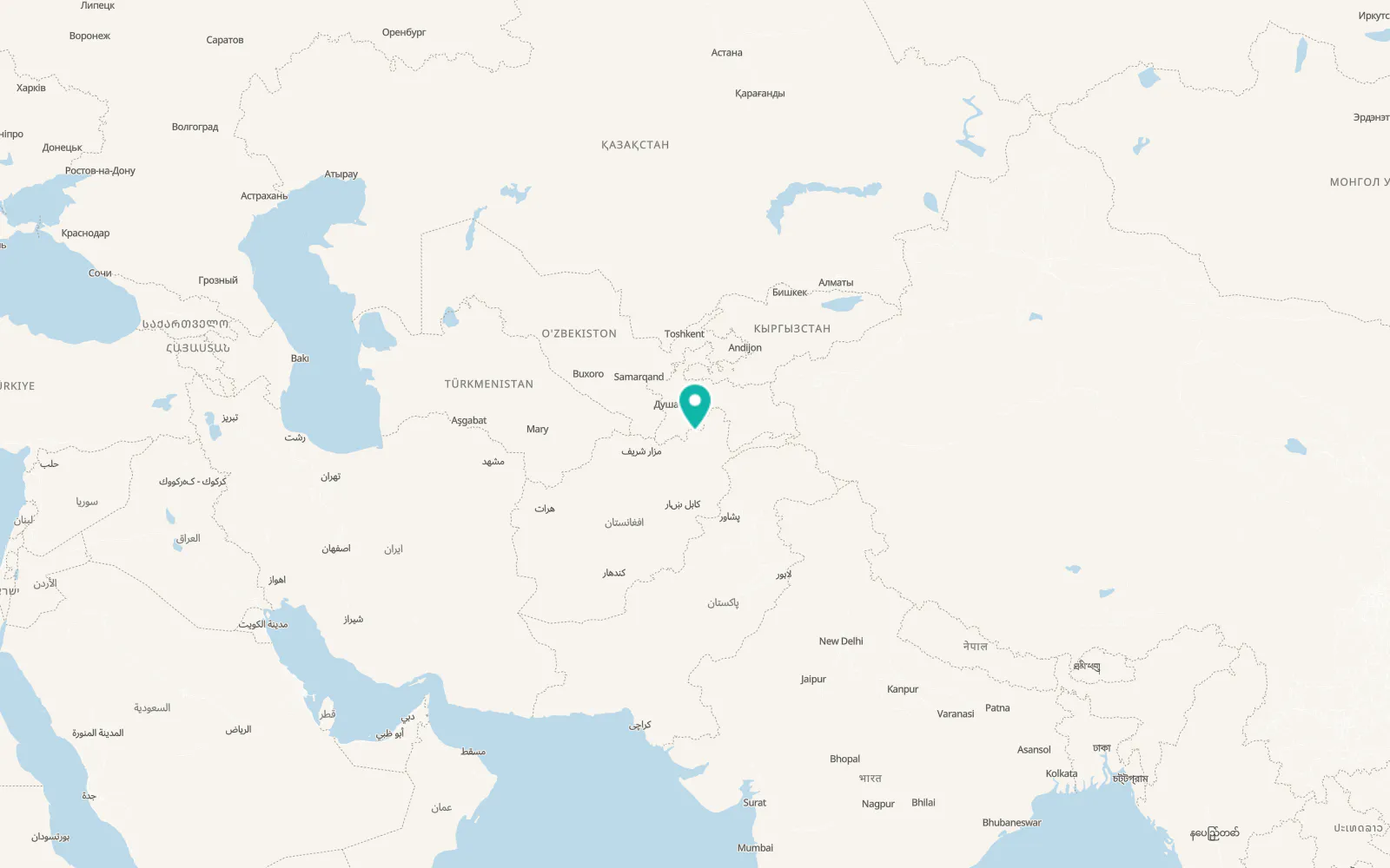 Map of Chāh Āb