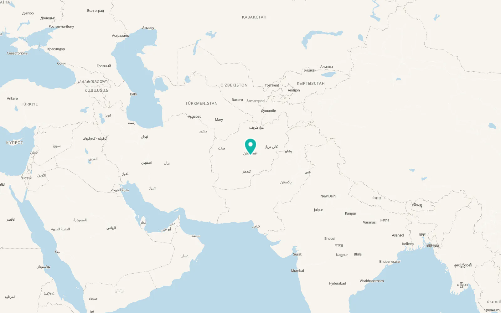 Map of Chowṉêy