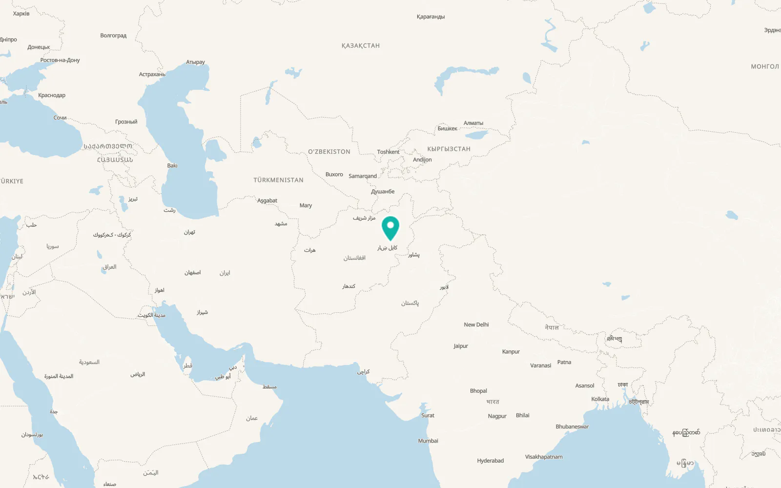 Map of Ḏanḏar