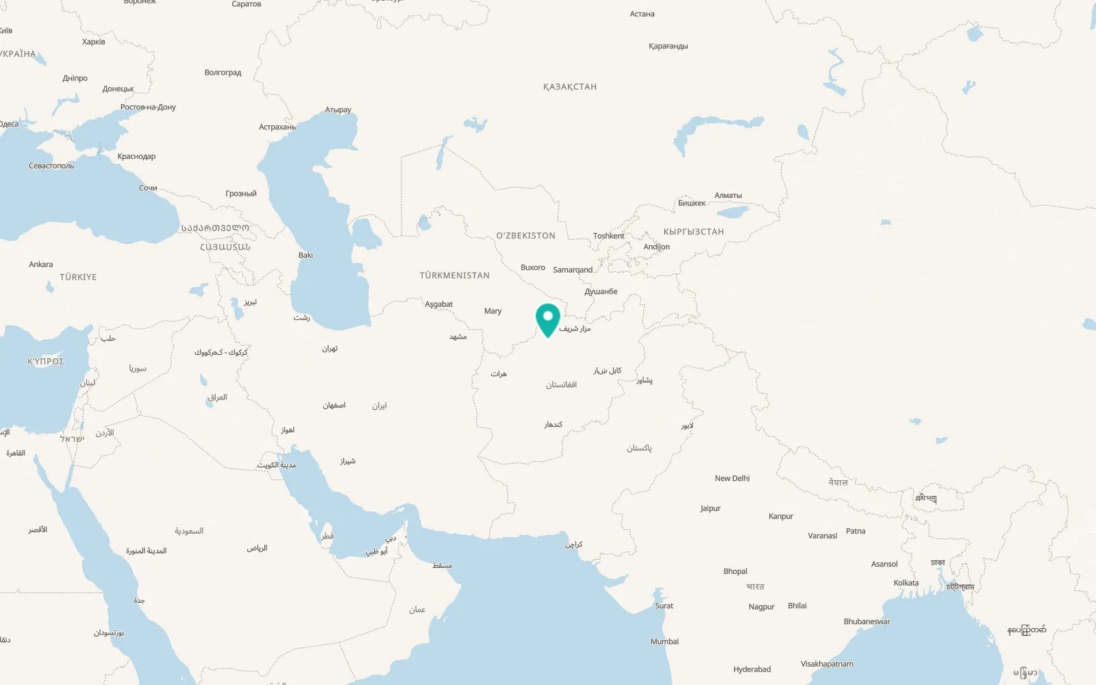Map of Darzāb