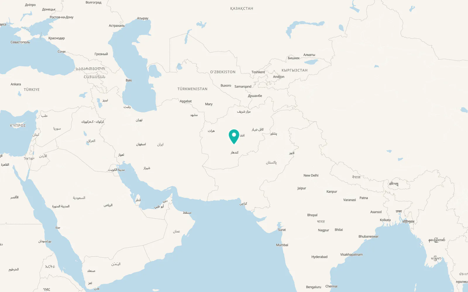 Map of Dê Nārkhēl Kêlay