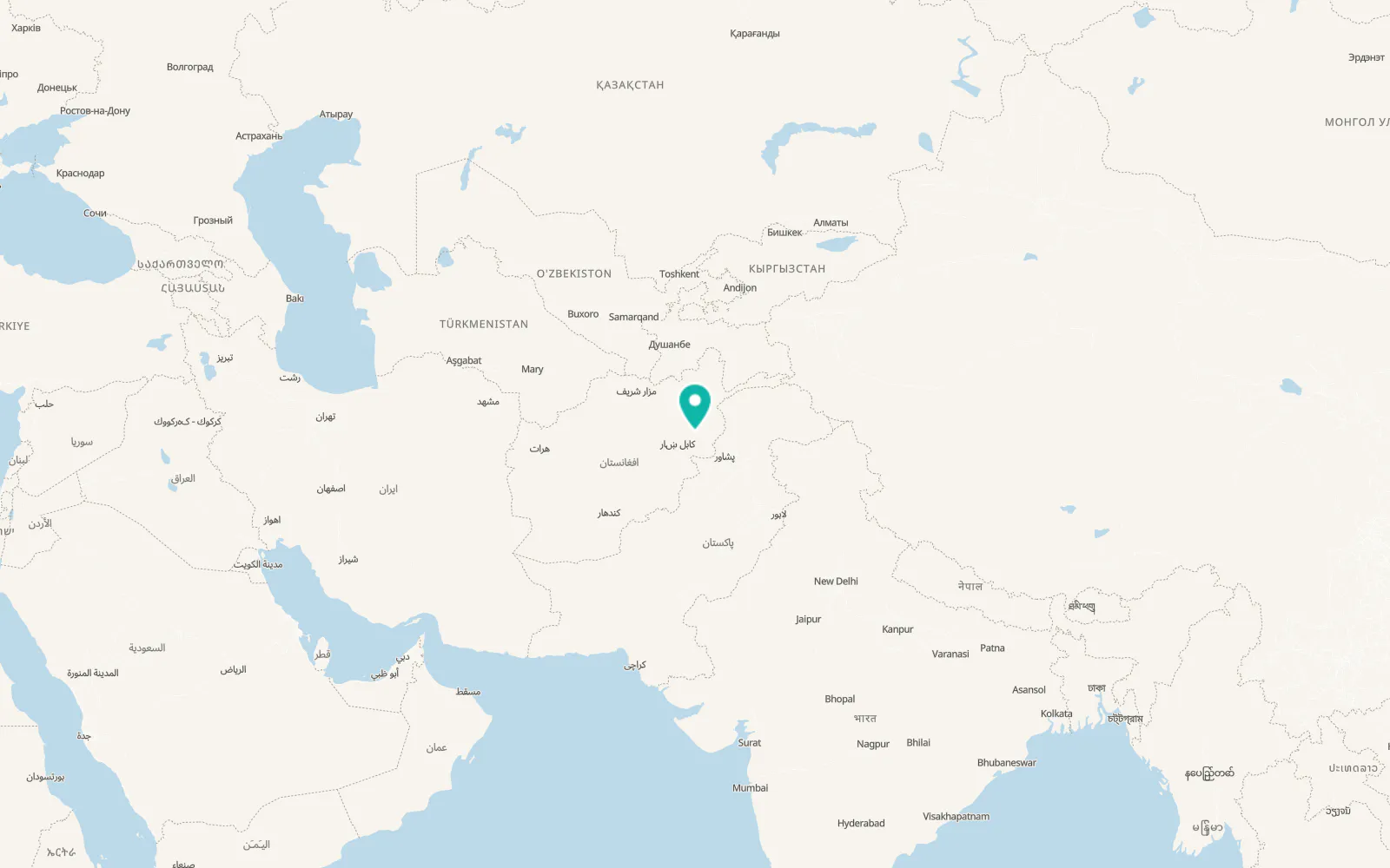 Map of Dowlat Shāh