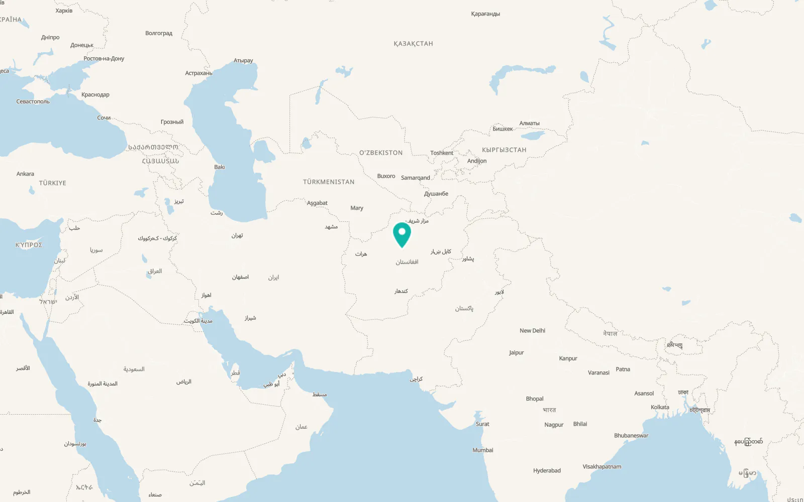 Map of Dowlatyār