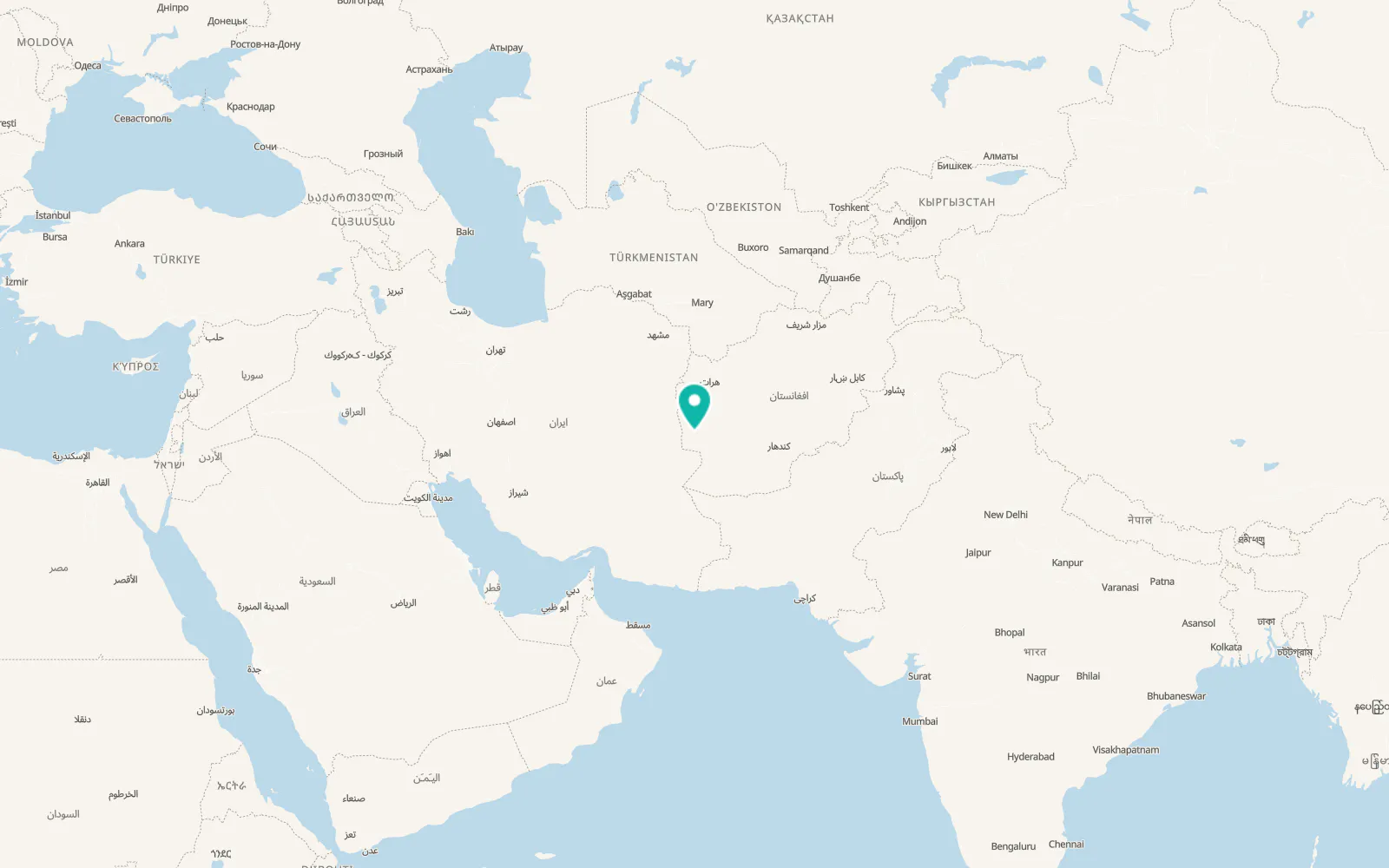 Map of Dū Qal‘ah