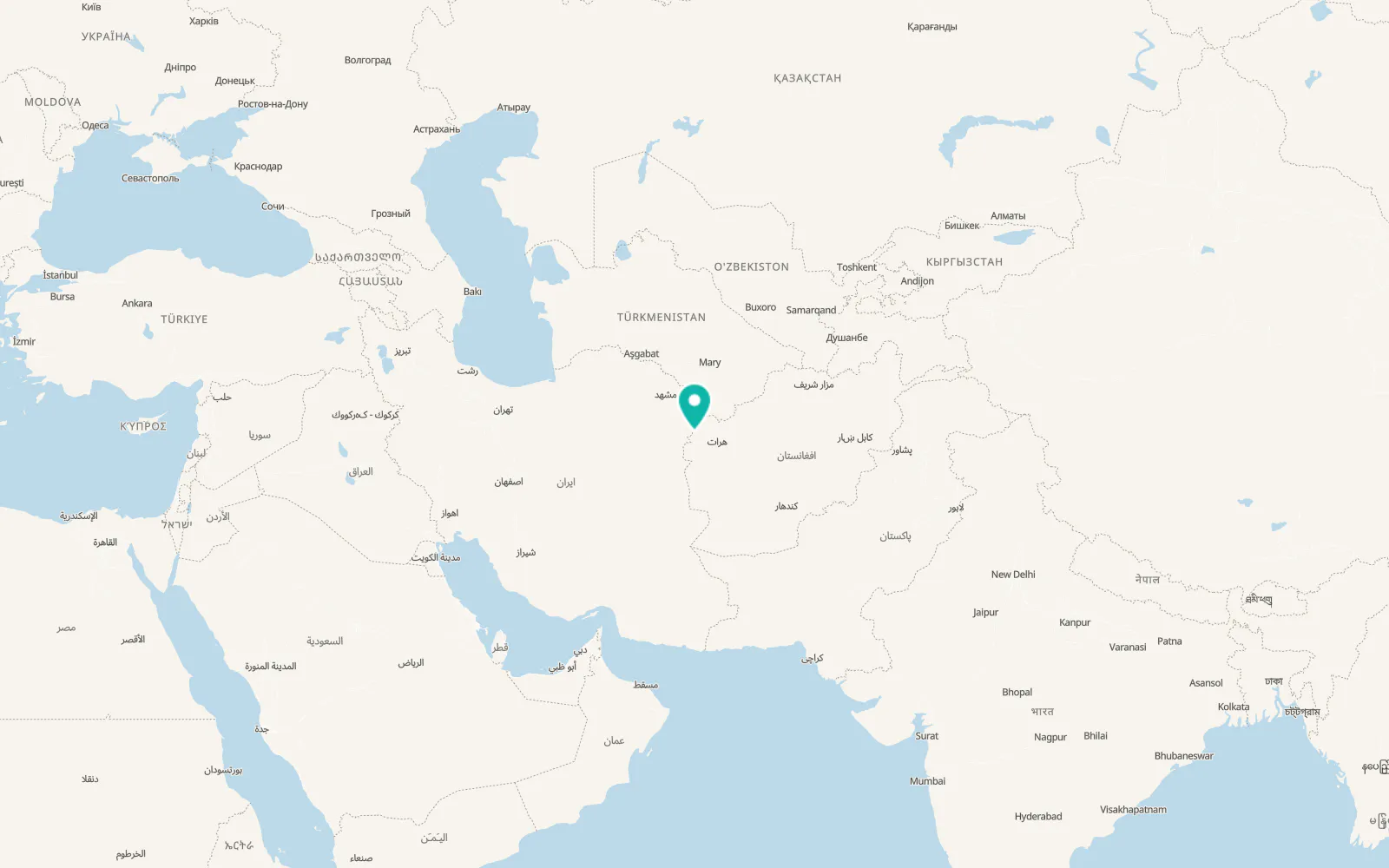 Map of Eslam Qaleh