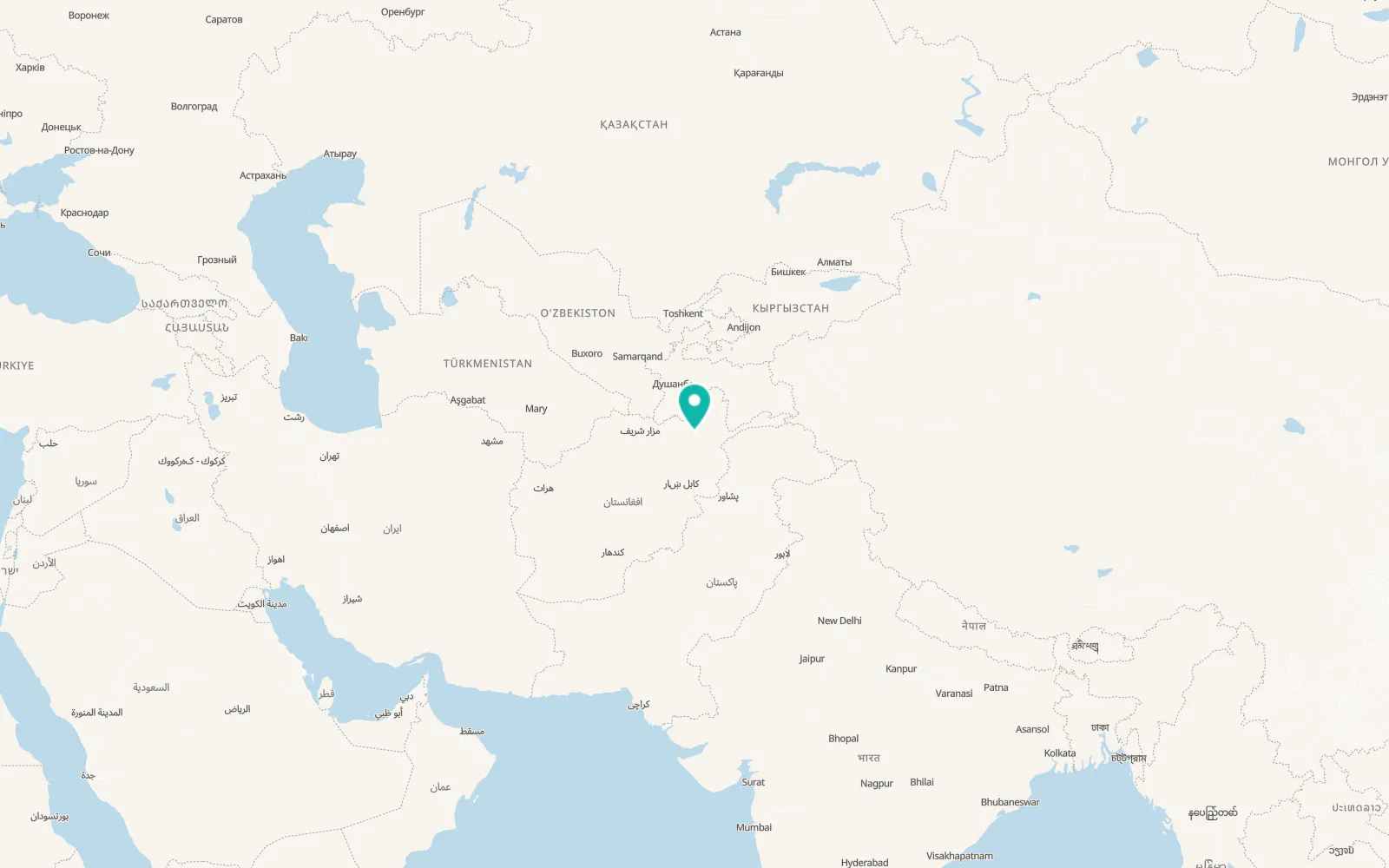 Map of Farkhār