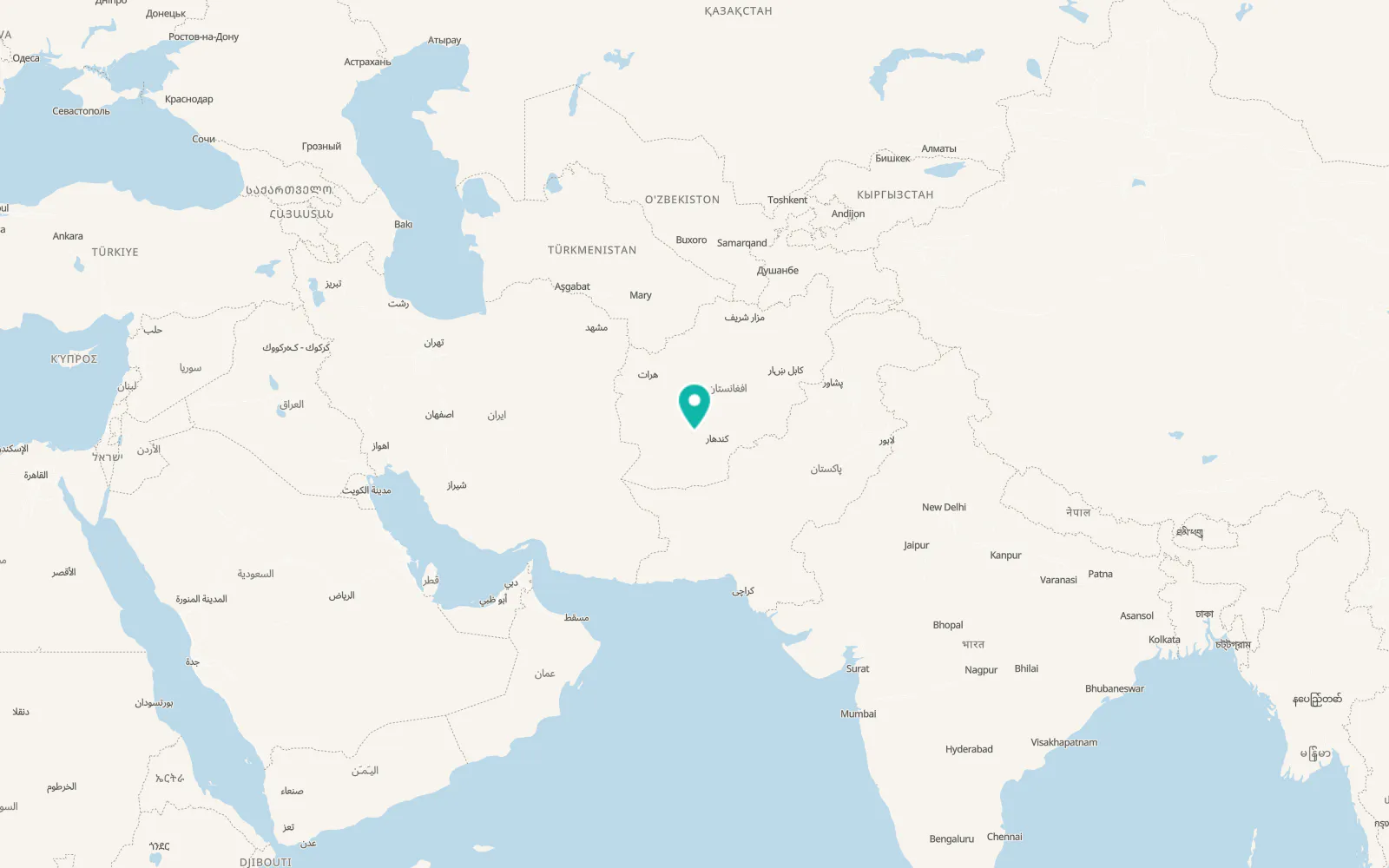 Map of Gereshk