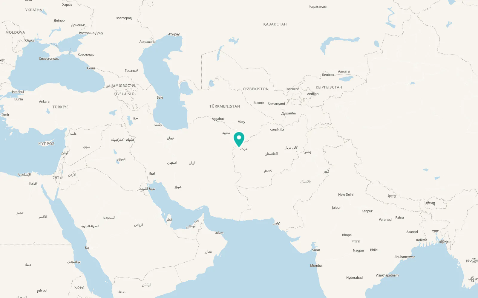 Map of Ghōriyān