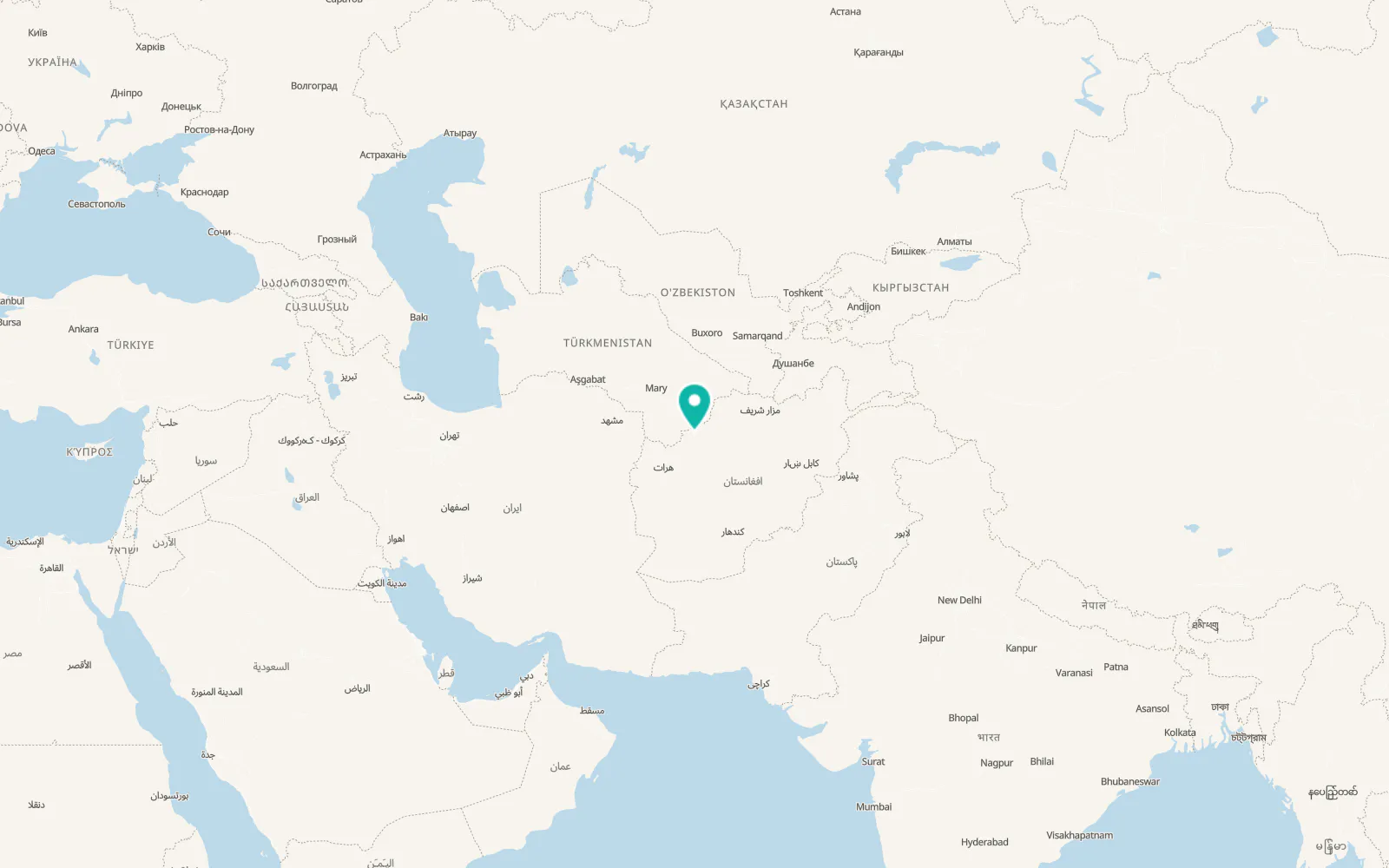 Map of Ghormach