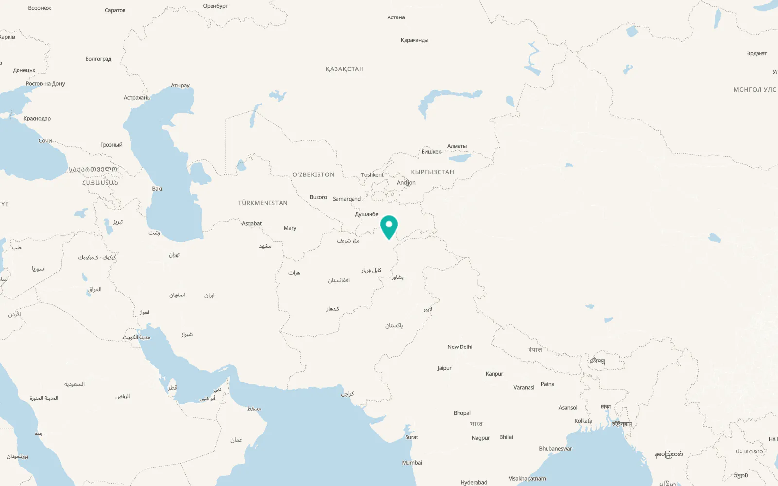 Map of Ghurayd Gharamē