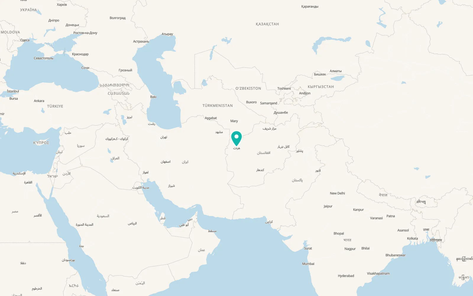 Map of Herāt