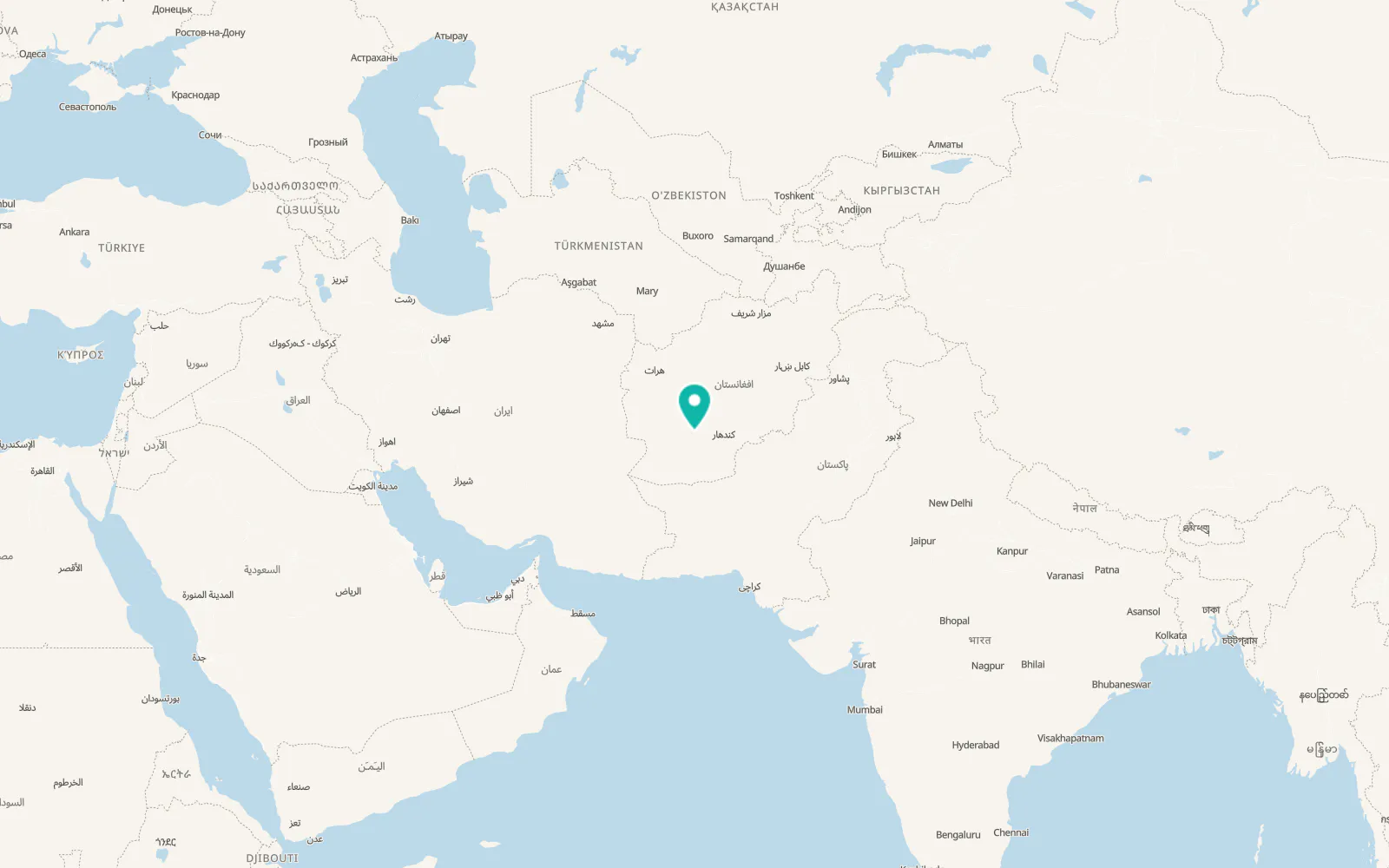 Map of Ḩukūmat-e Nād ‘Alī