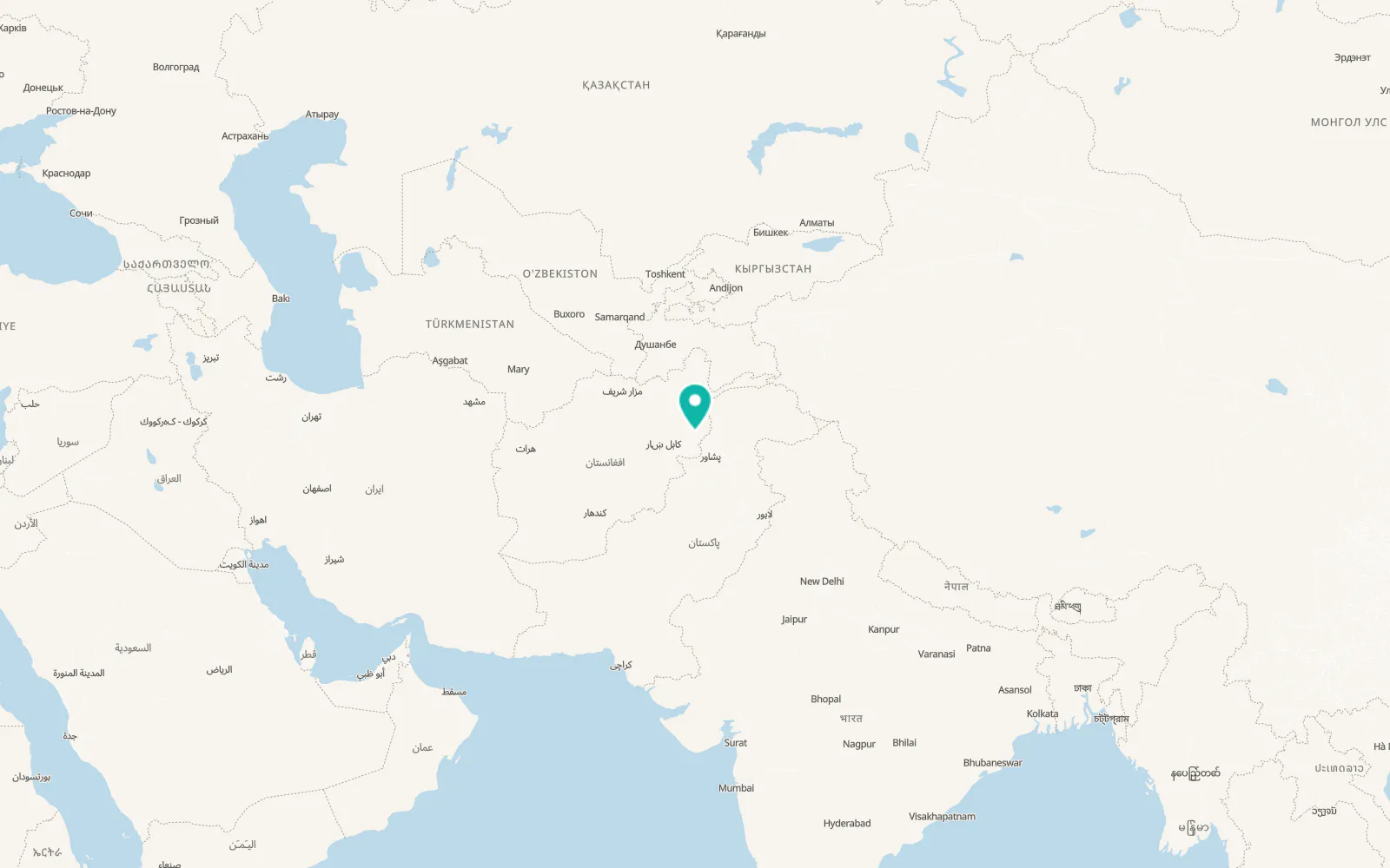 Map of Kanḏay