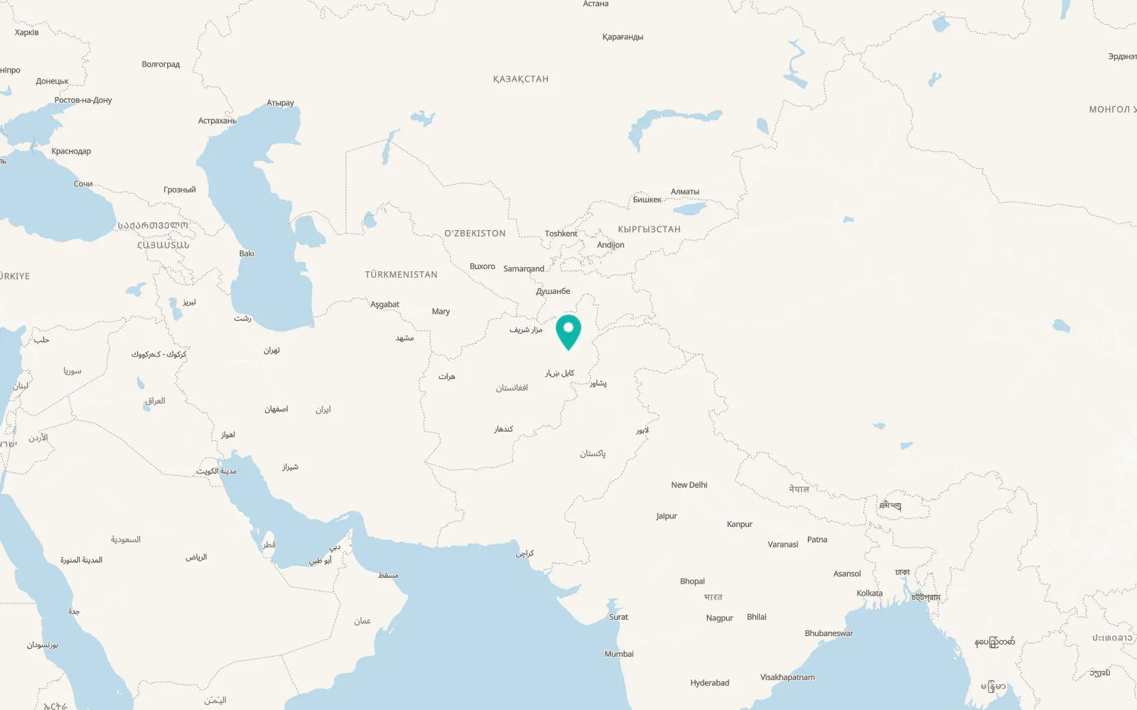 Map of Khinj