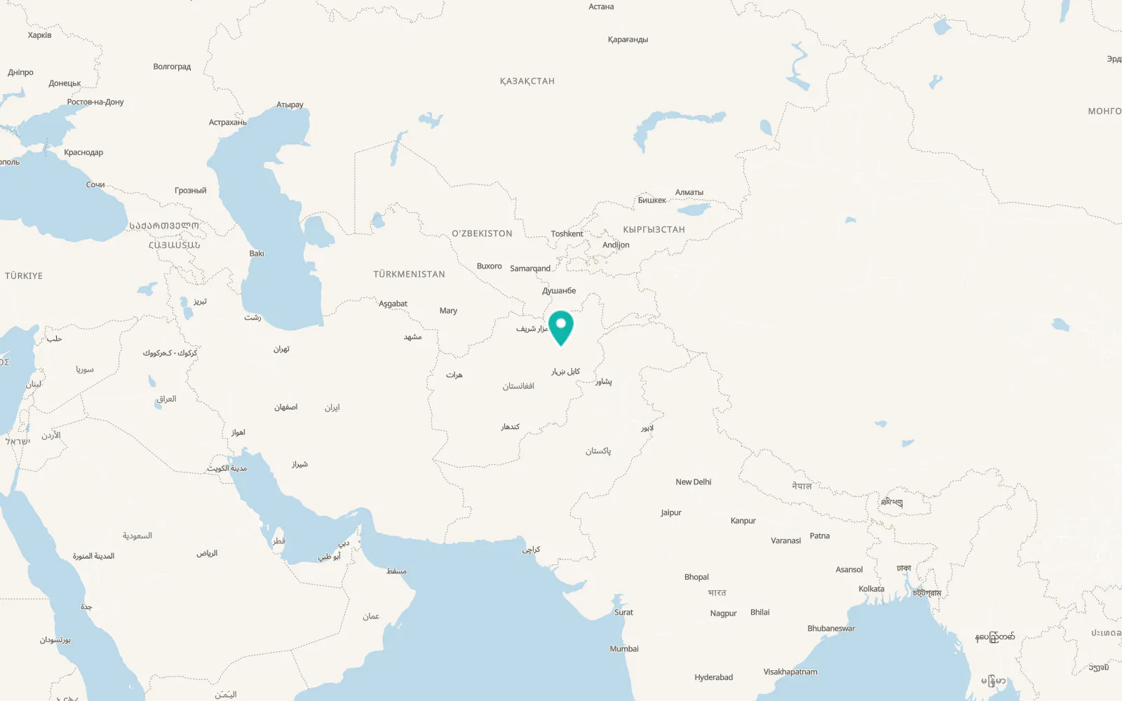 Map of Khinjān