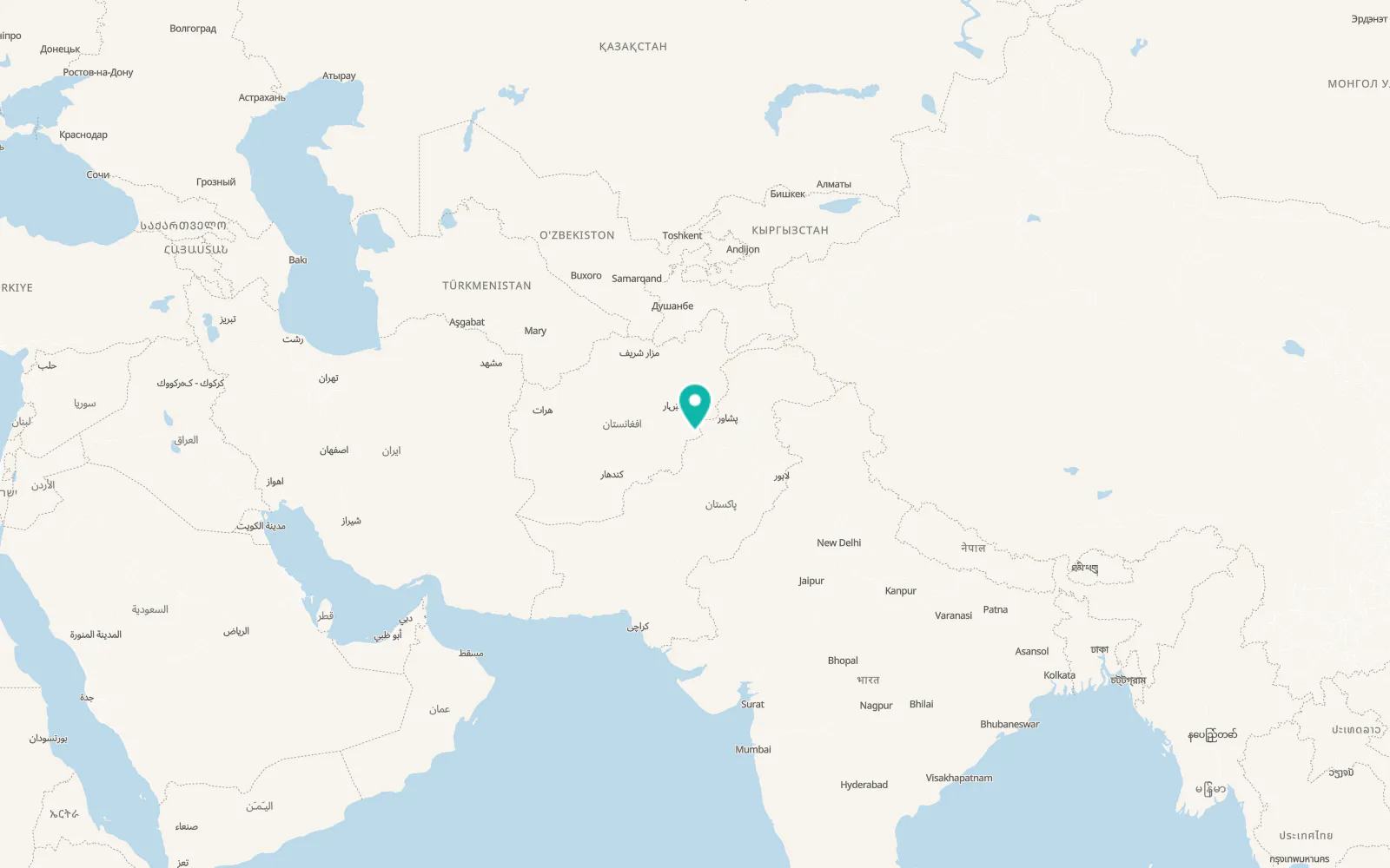 Map of Khōst