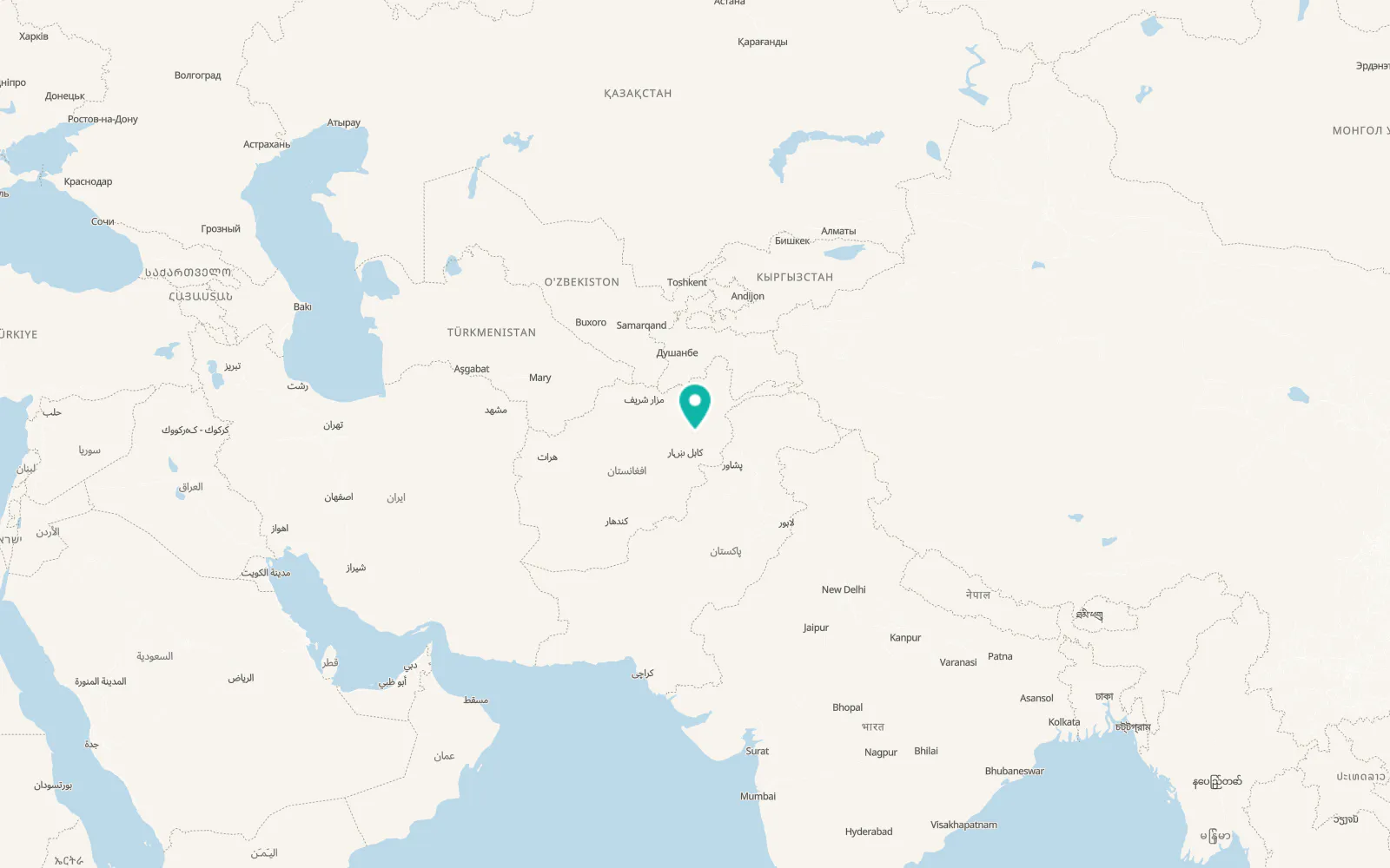Map of Kirāmān