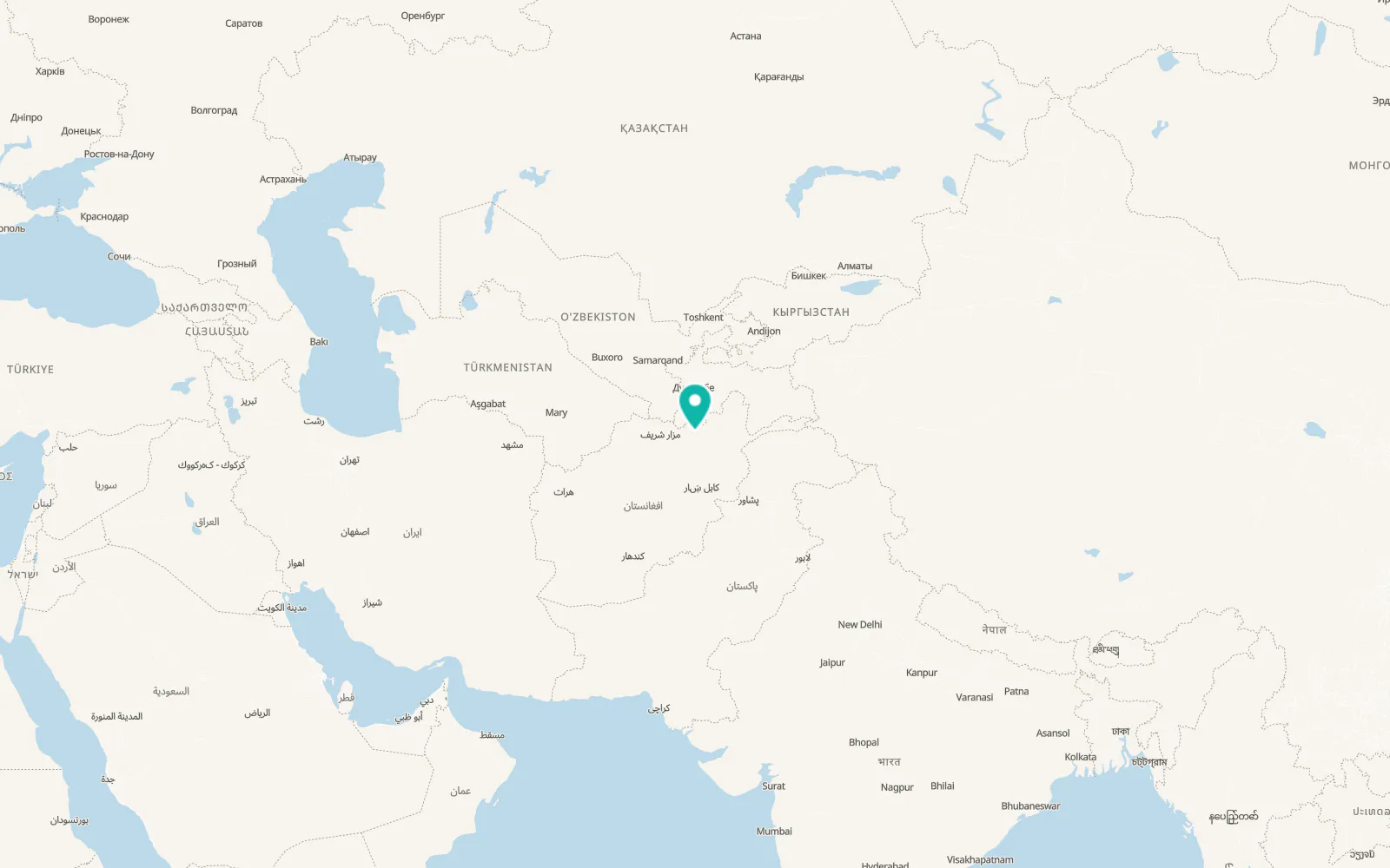Map of Kunduz