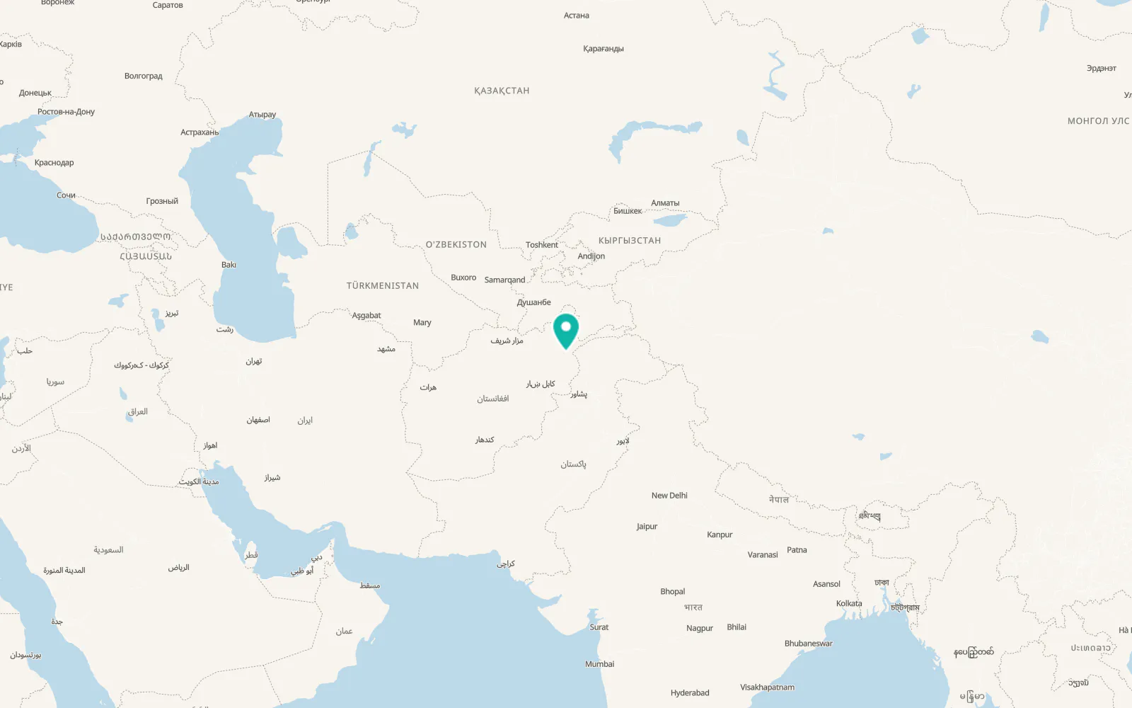 Map of Kuran wa Munjan