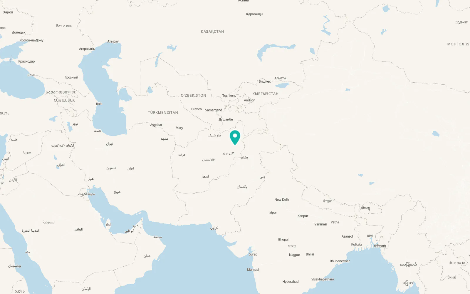 Map of Mandōl