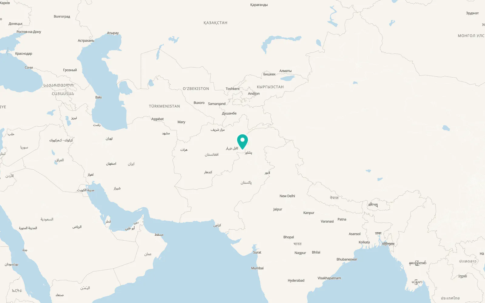 Map of Markaz-e Woluswalī-ye Āchīn