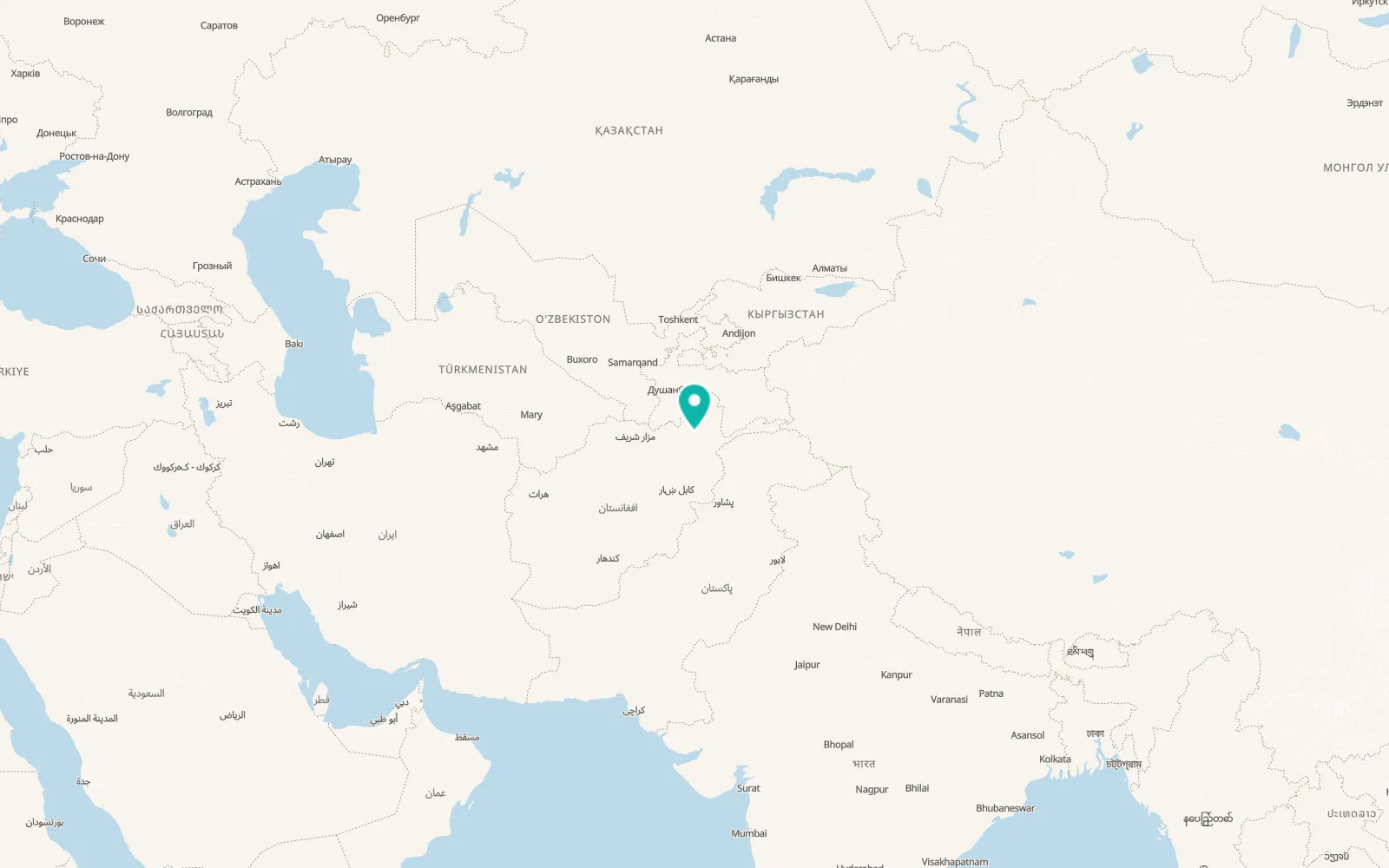 Map of Mashhad