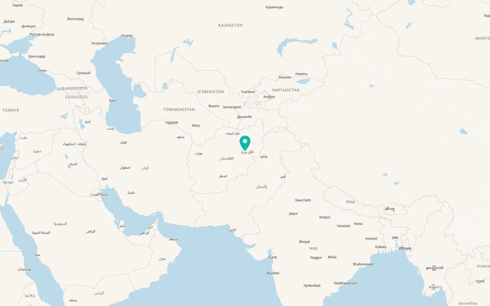 Map of Maydanshakhr