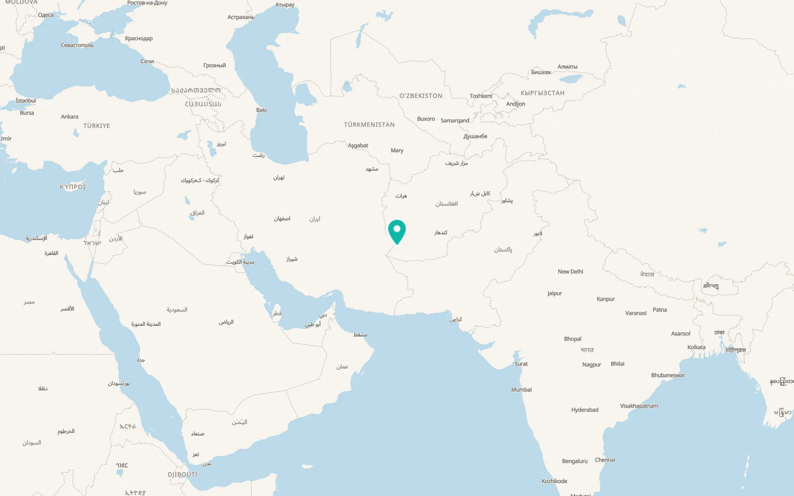 Map of Mīrābād