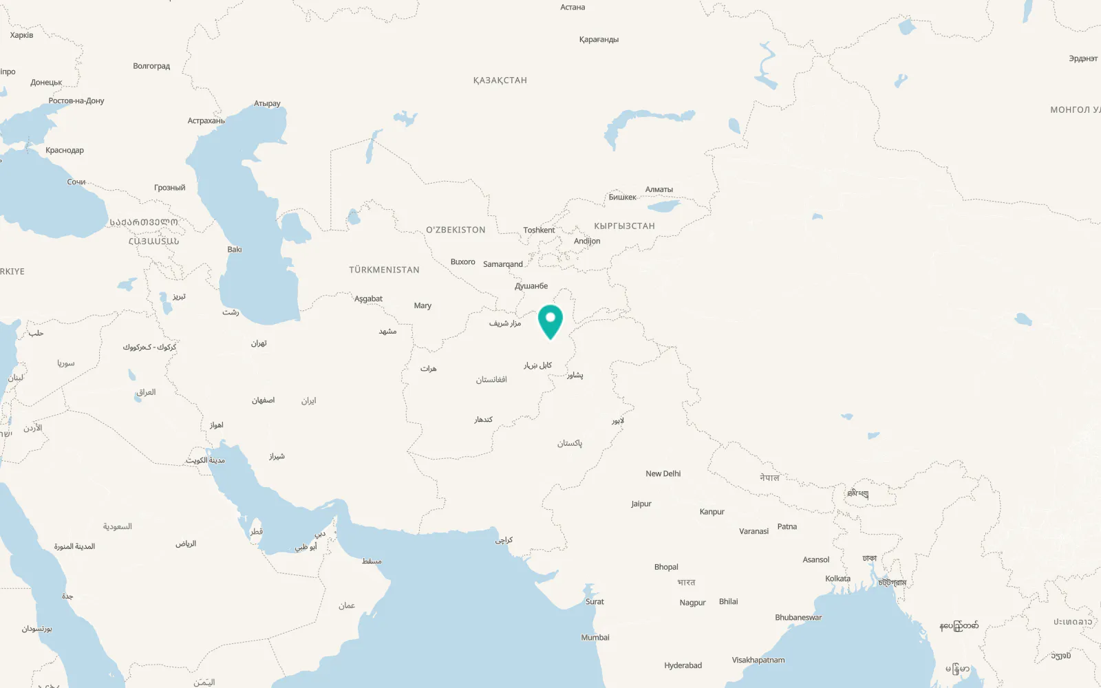 Map of Now Dahānak
