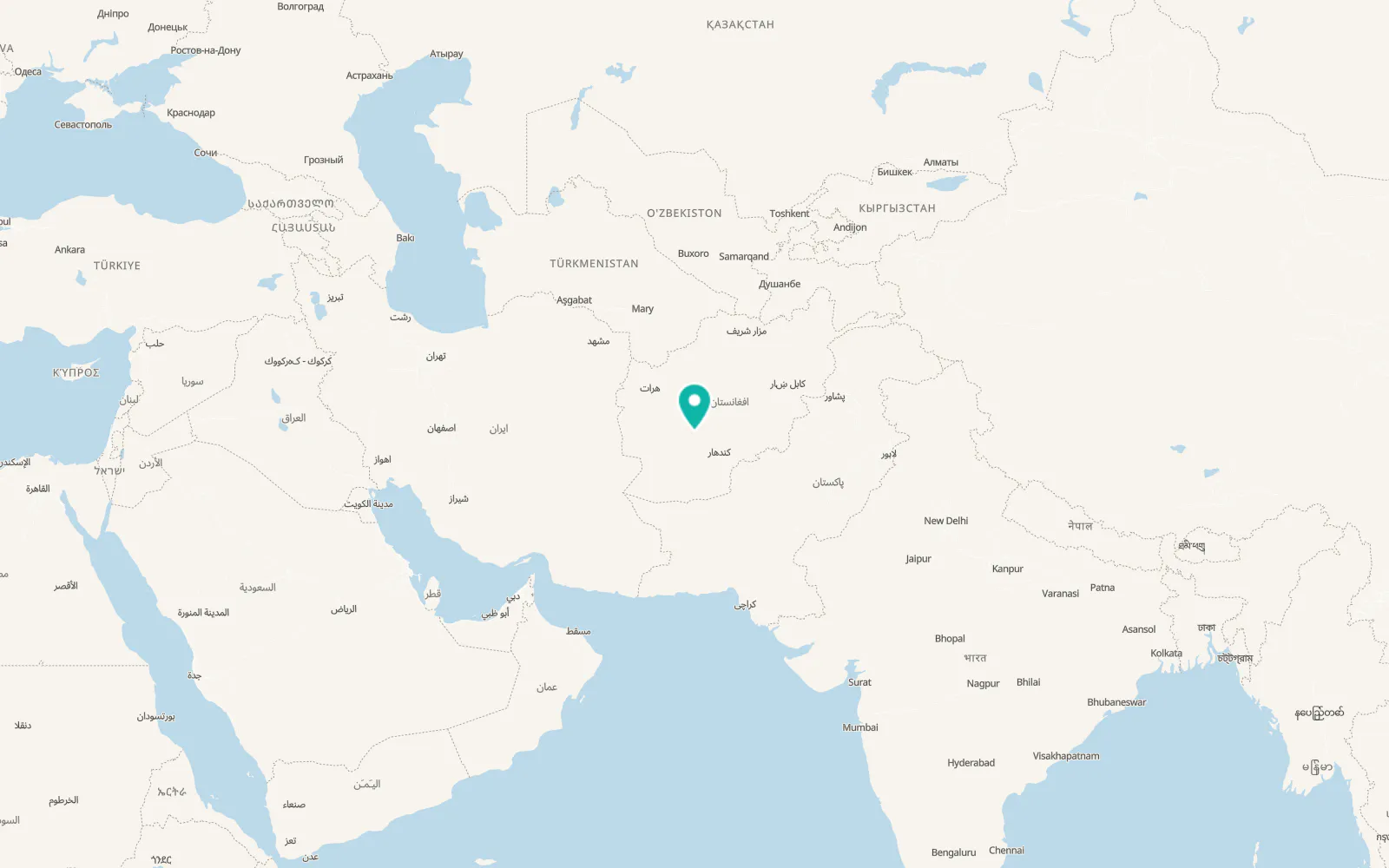 Map of Now Zād
