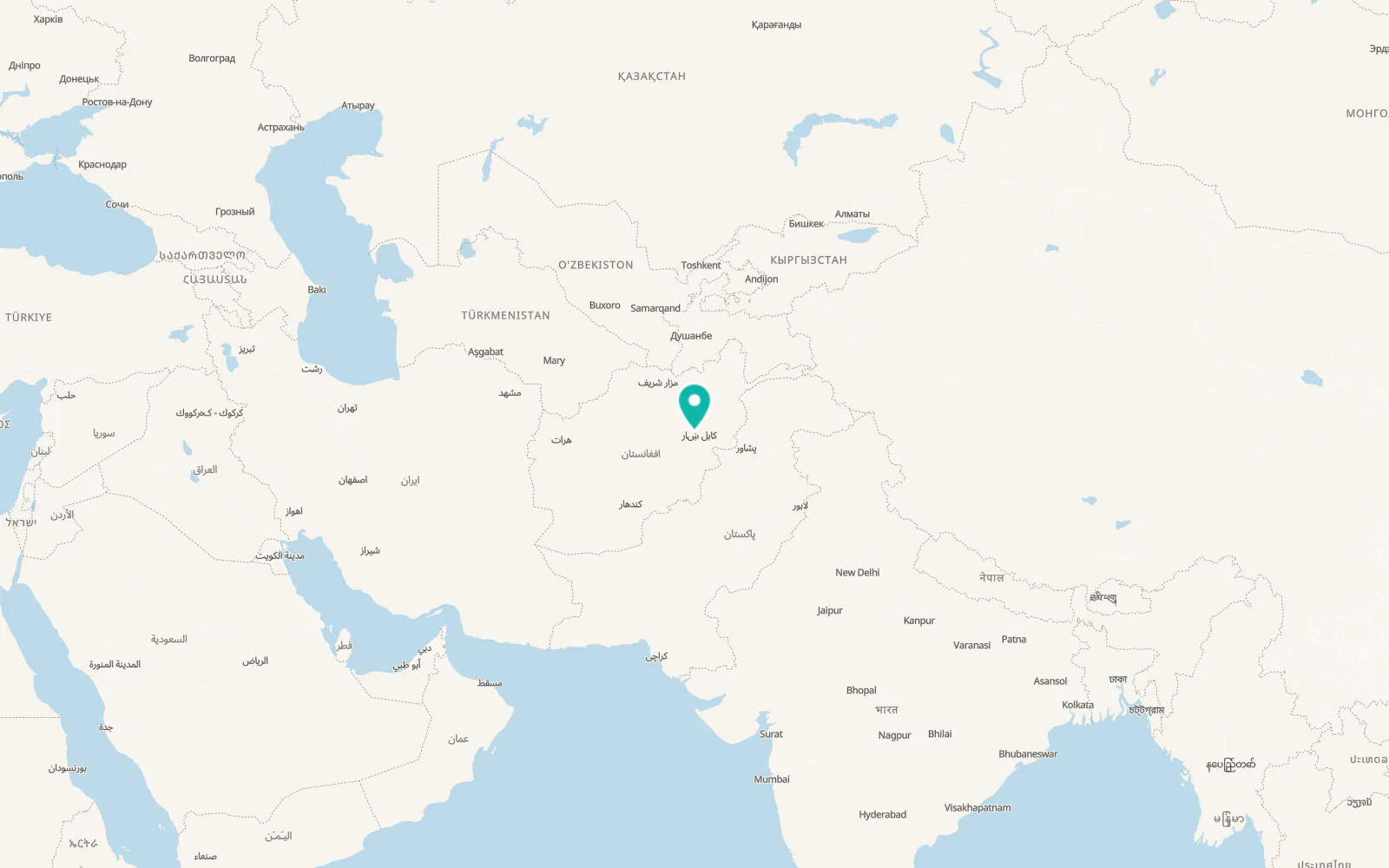Map of Paghmān