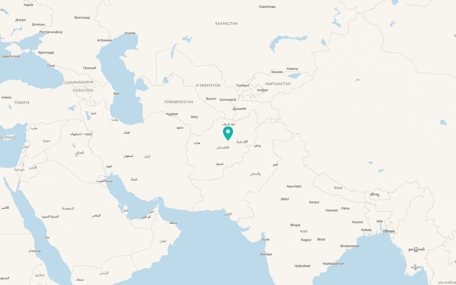 Map of Panjāb