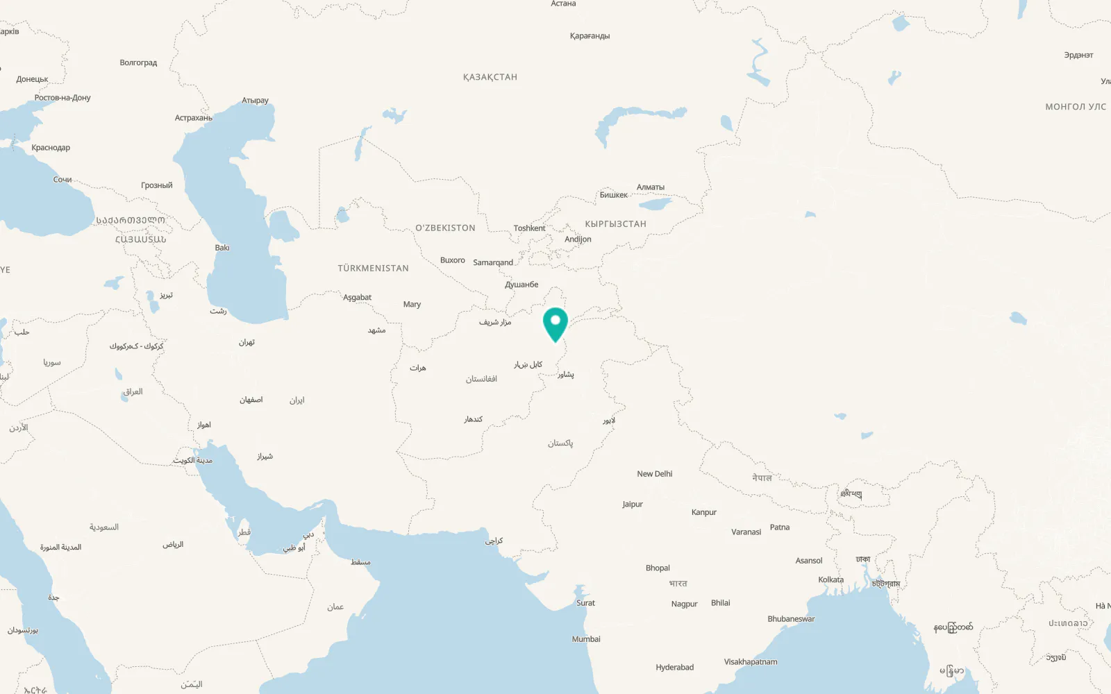 Map of Pārūn
