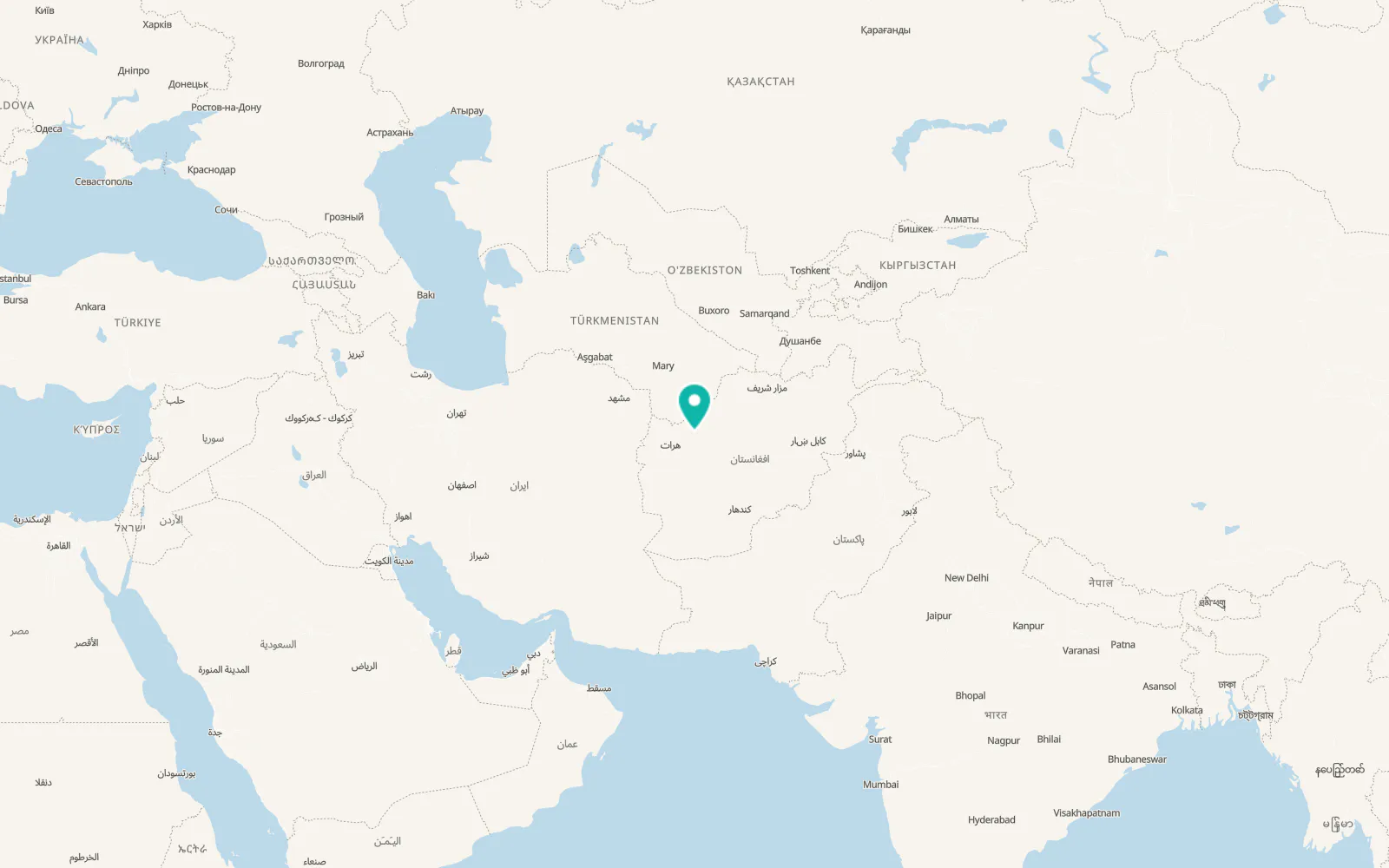 Map of Qādis
