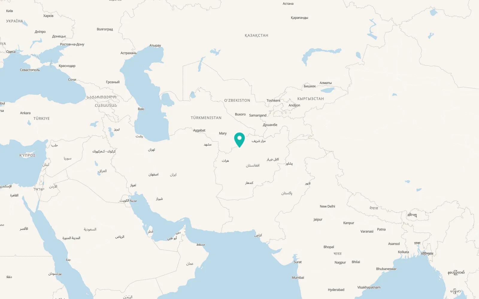 Map of Qaīşār