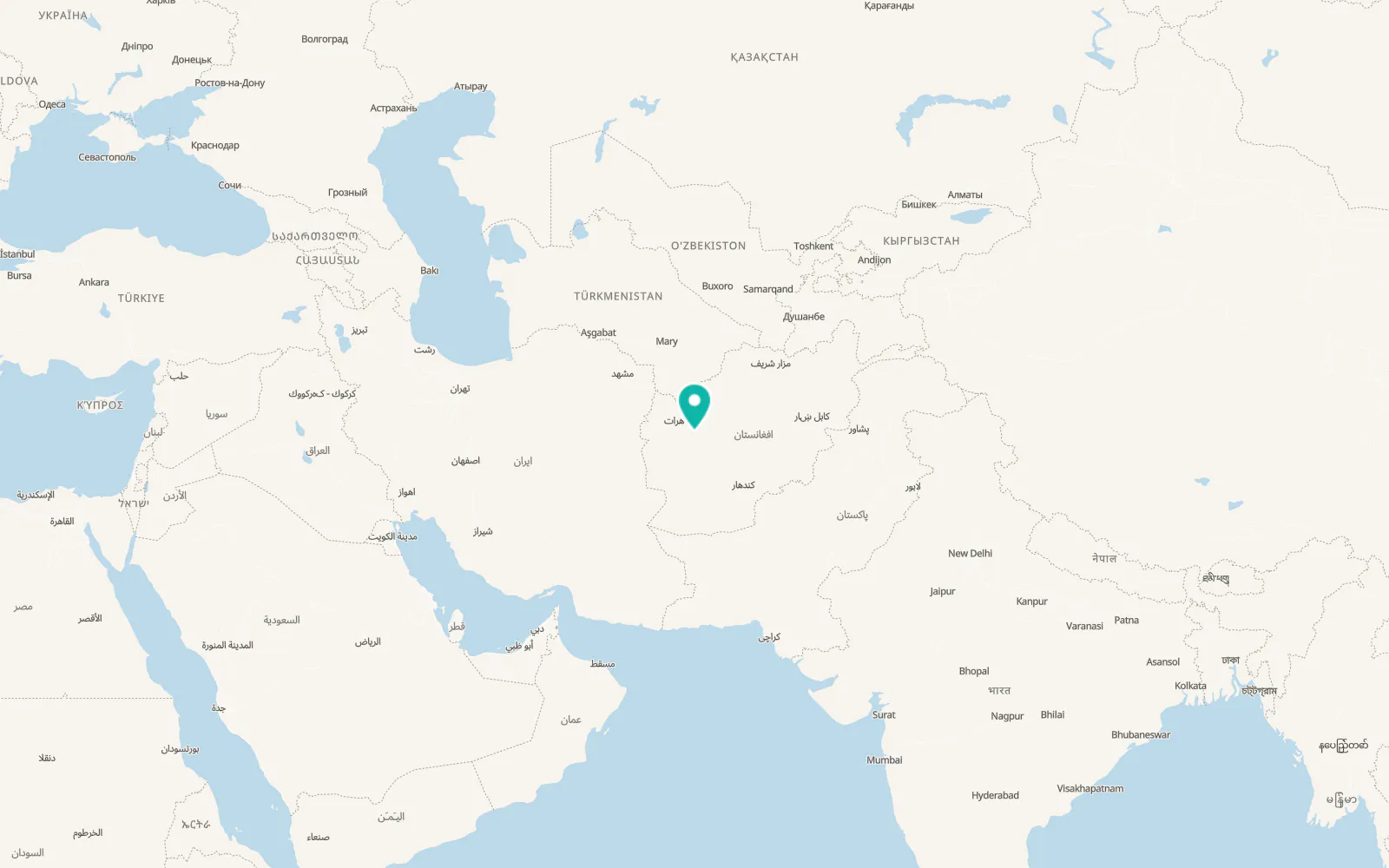 Map of Qal‘ah-ye Fārsī