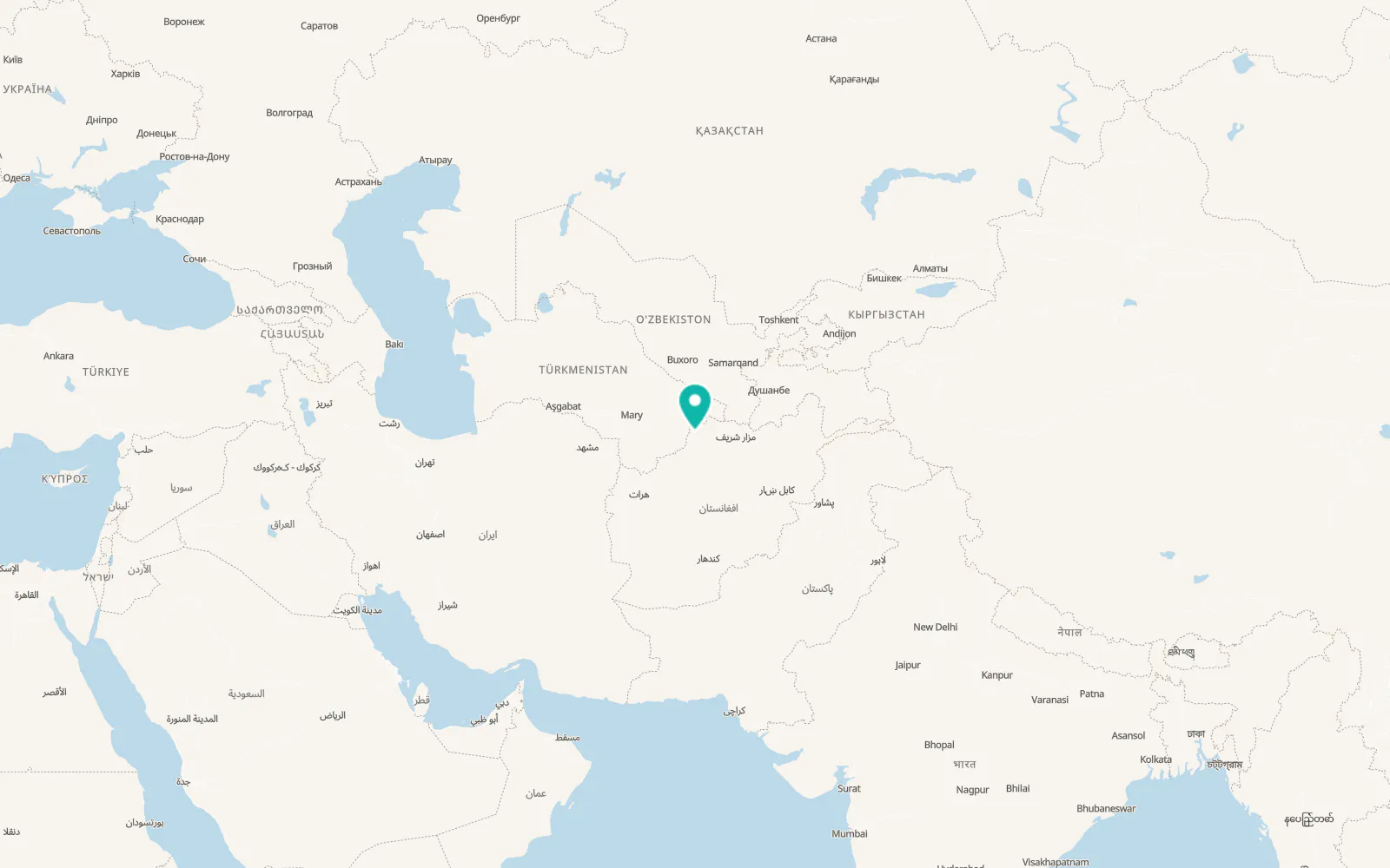 Map of Qaram Qōl