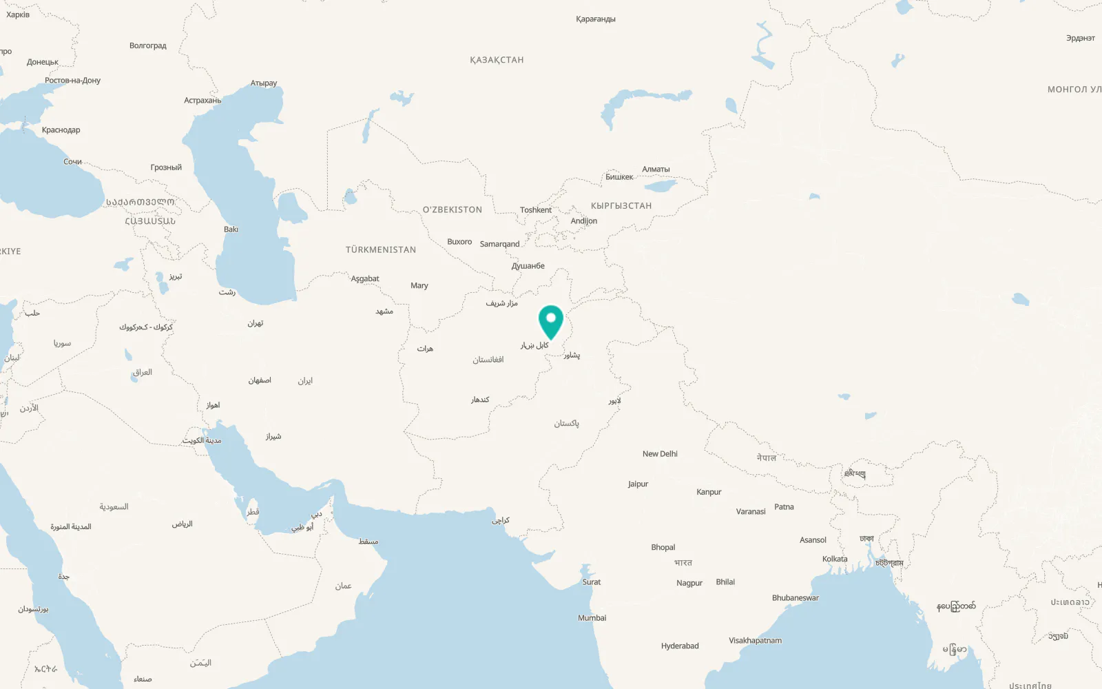 Map of Qarghah’ī
