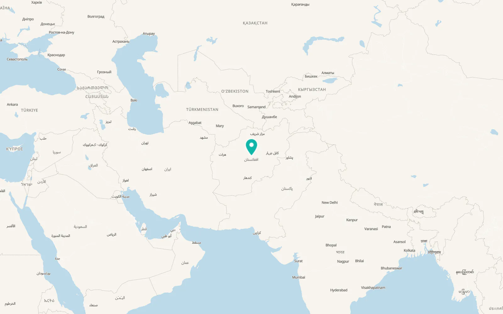 Map of Quchanghī