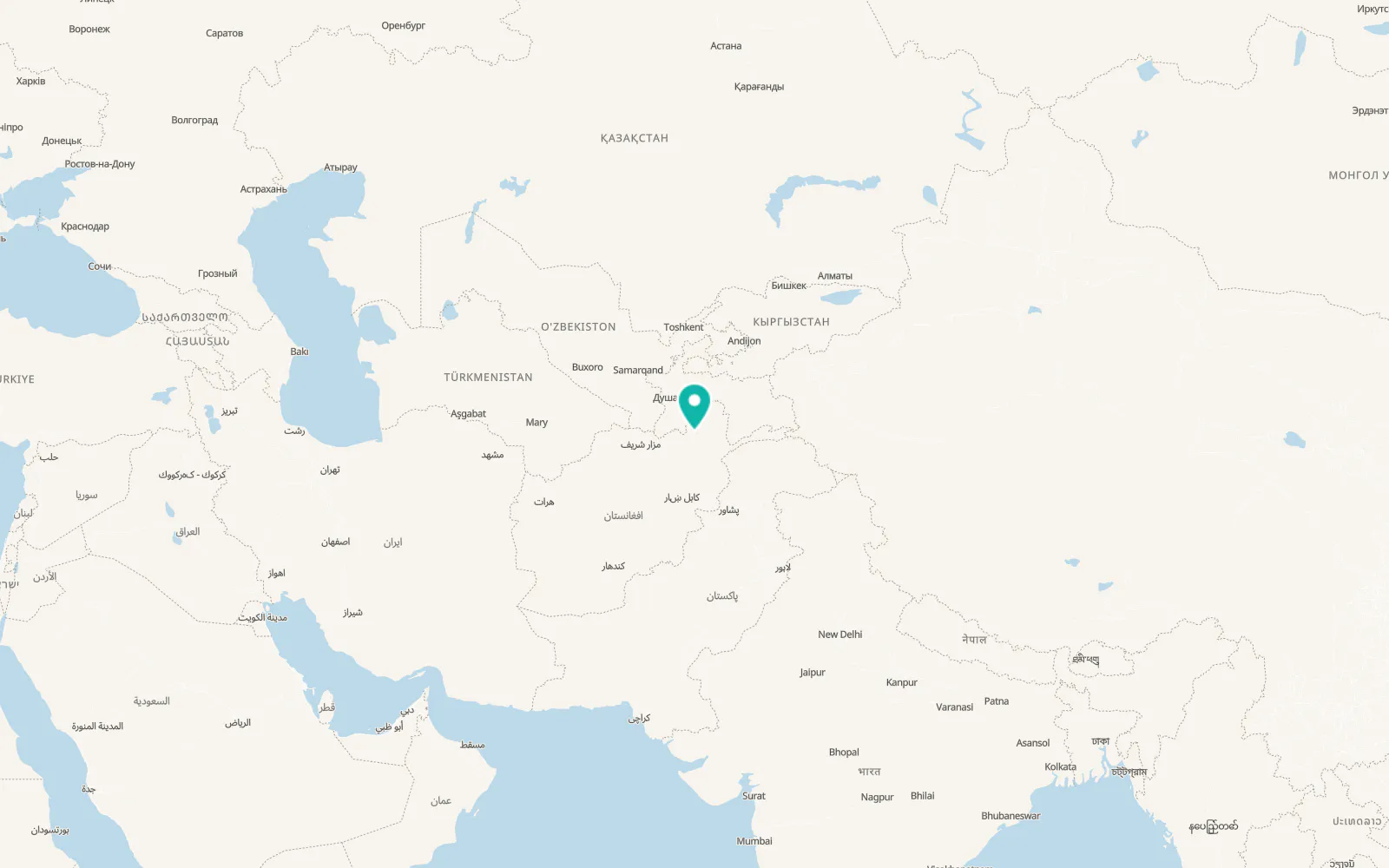 Map of Rustāq
