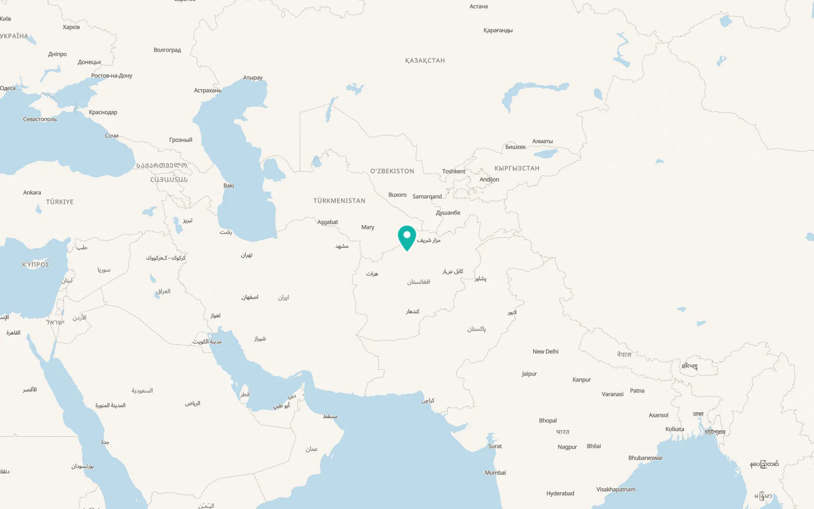 Map of Sar Chakān