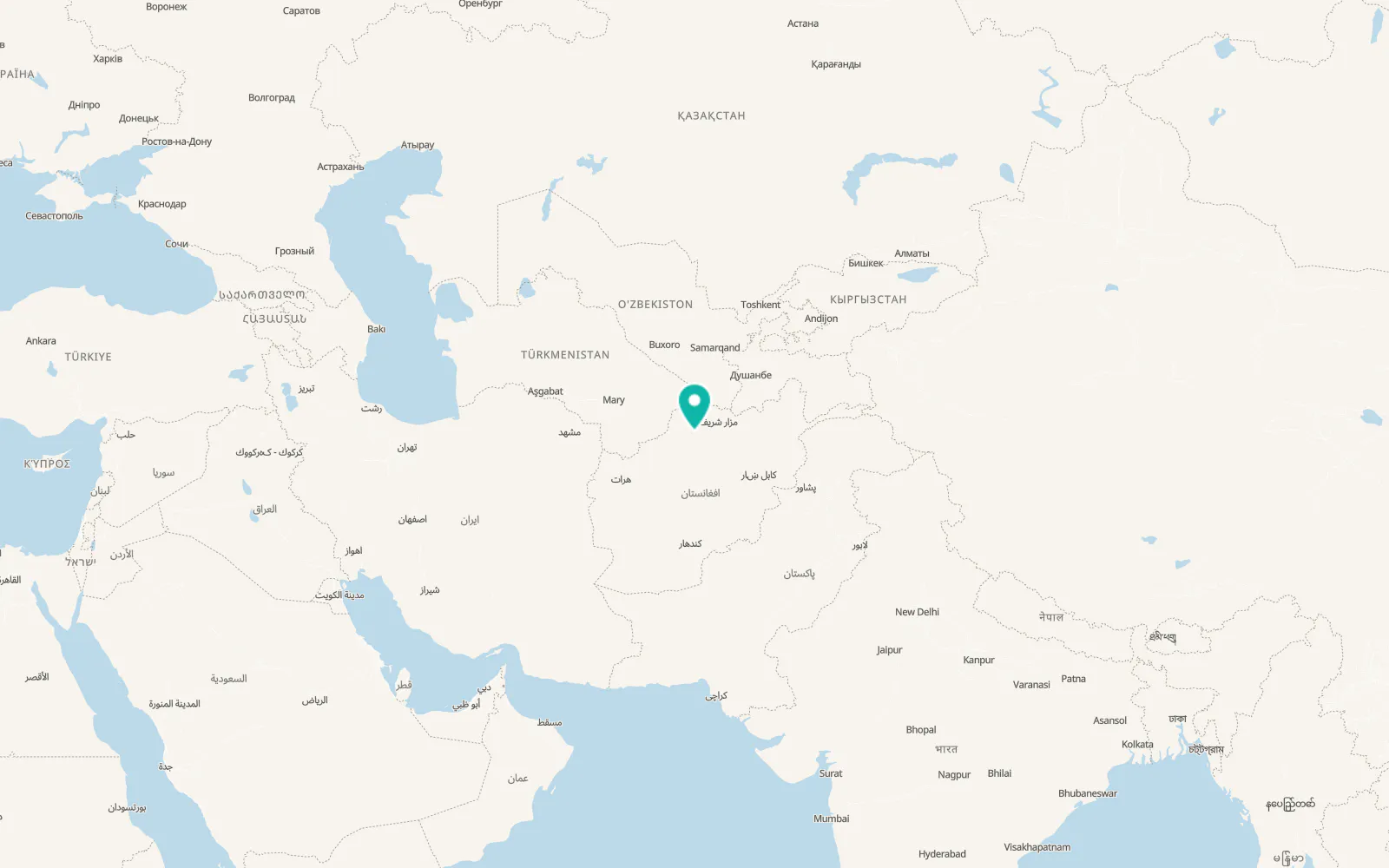 Map of Sar-e Pul
