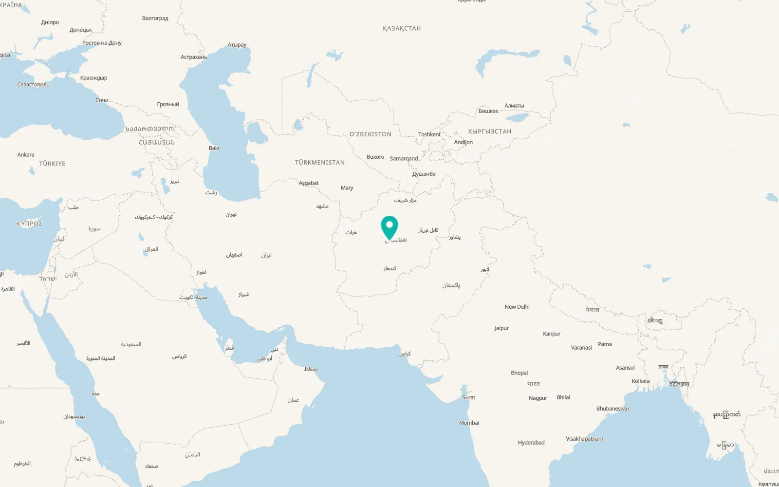 Map of Sar-e Tayghān