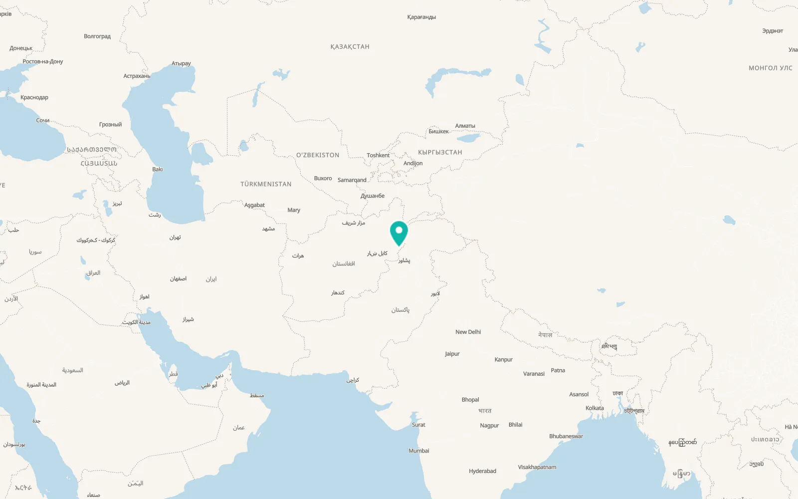 Map of Sar Kāṉī