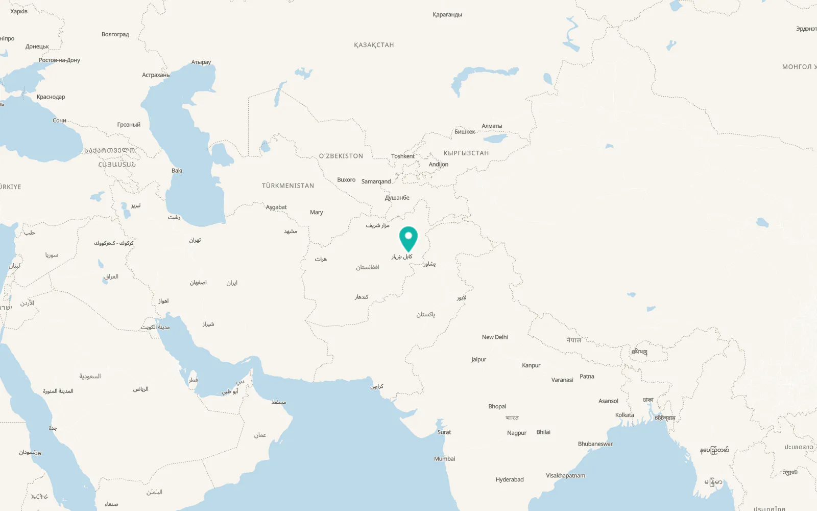 Map of Sarōbī